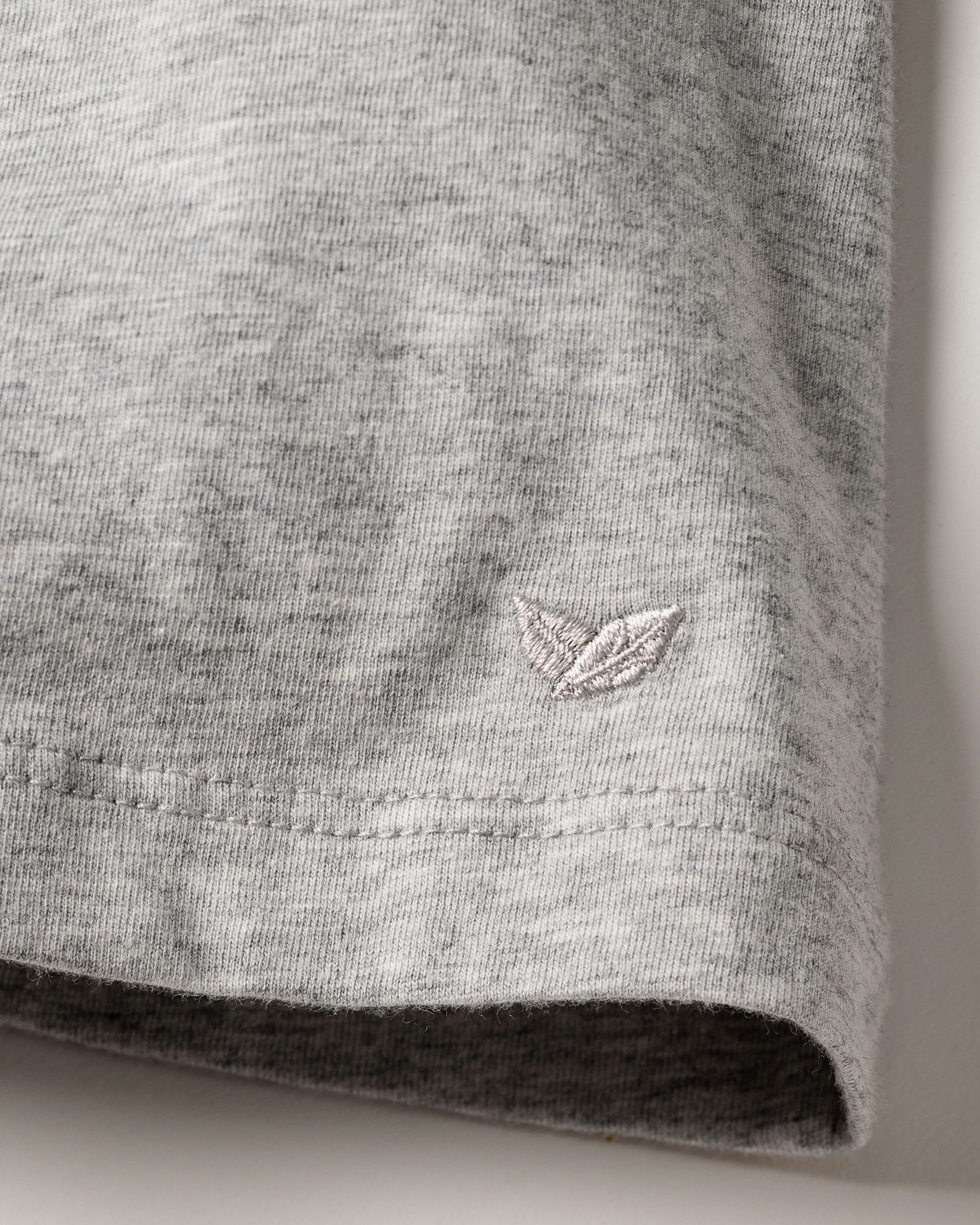 Women's Pima Short Sleeve Top in Light Heather Grey in Light Heather Grey#Color_Light Heather Grey