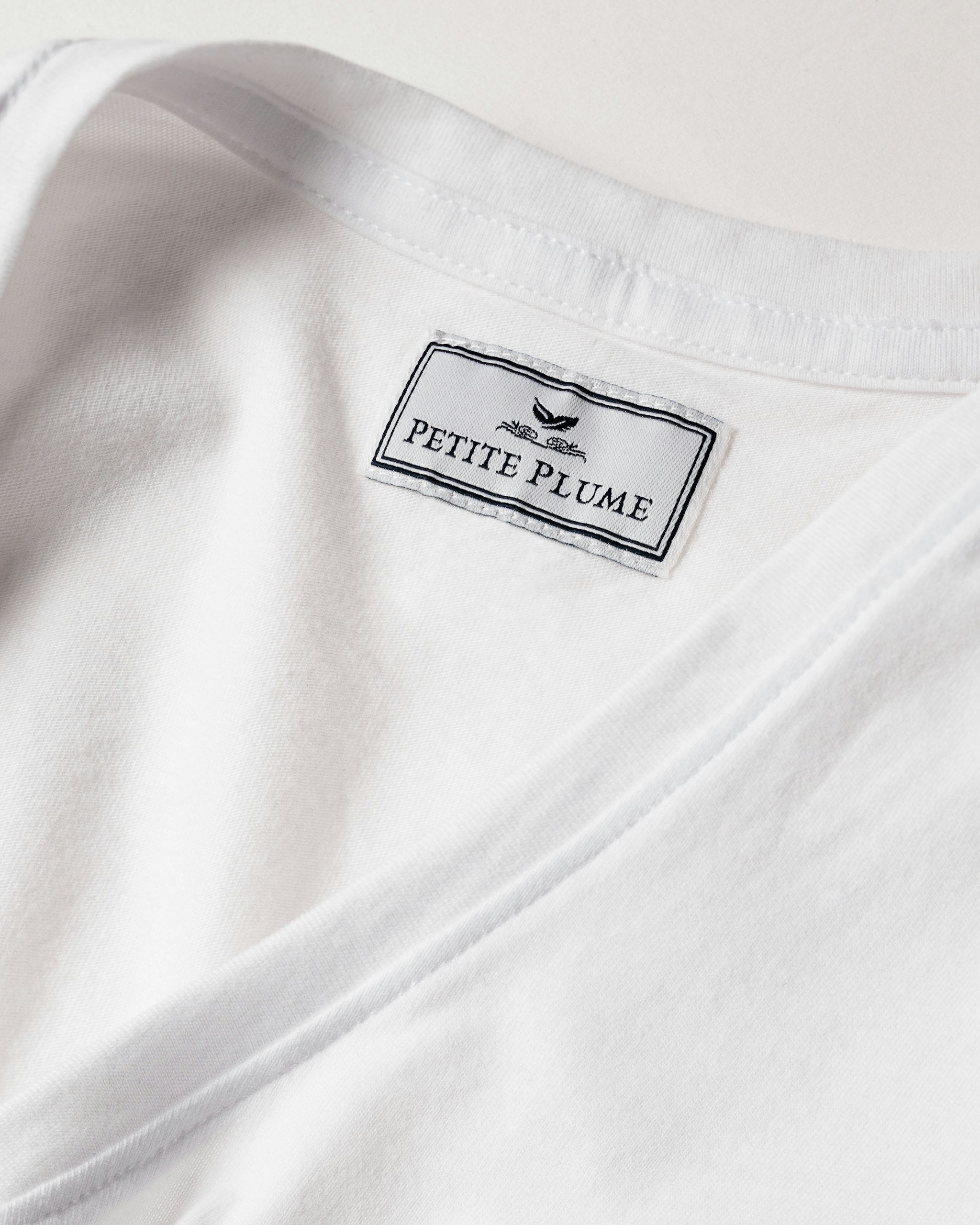 Women's Pima Short Sleeve Top in Camel in White#Color_White