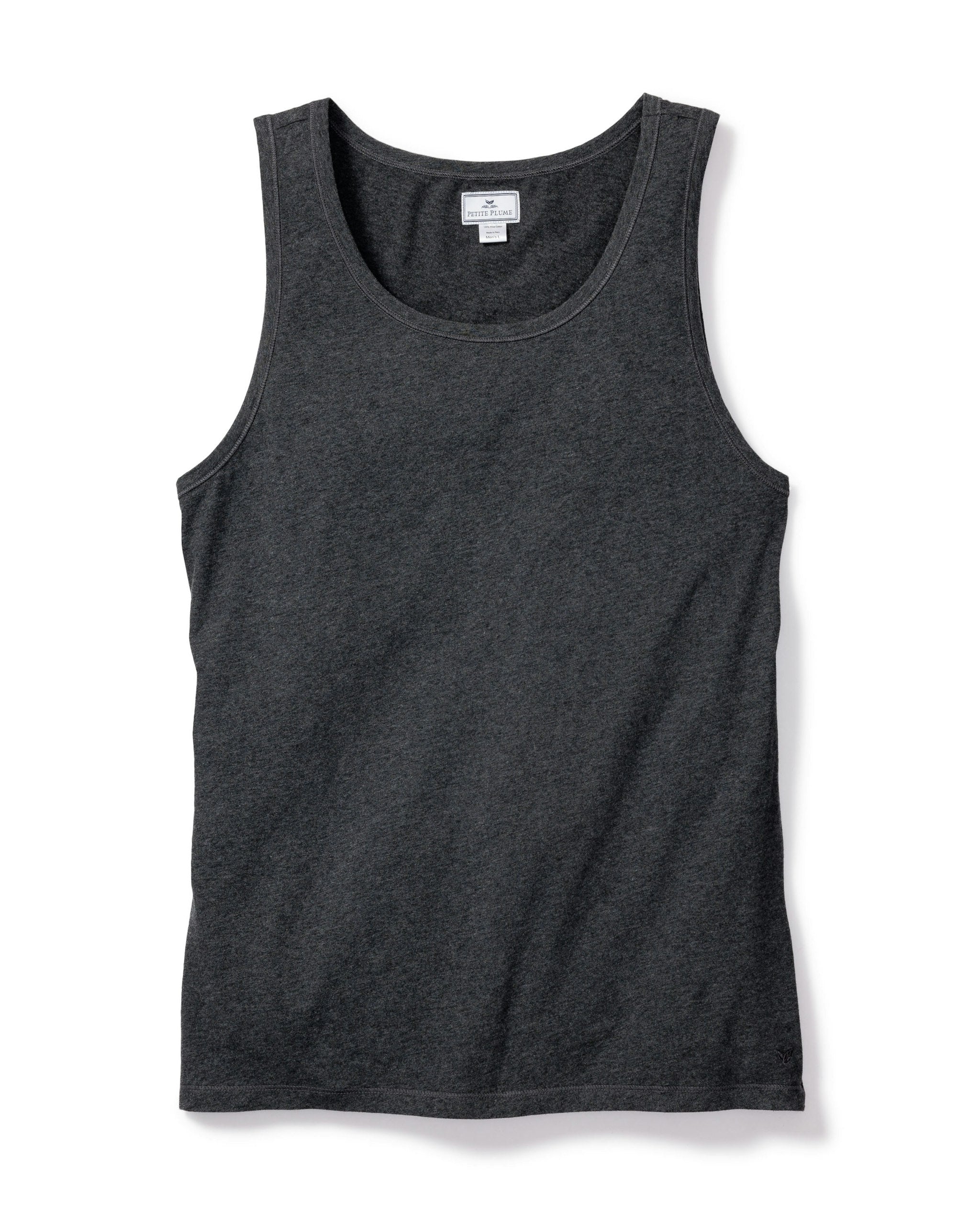 Men's Pima Tank Top in Dark Heather Grey in Dark Heather Grey#Color_Dark Heather Grey