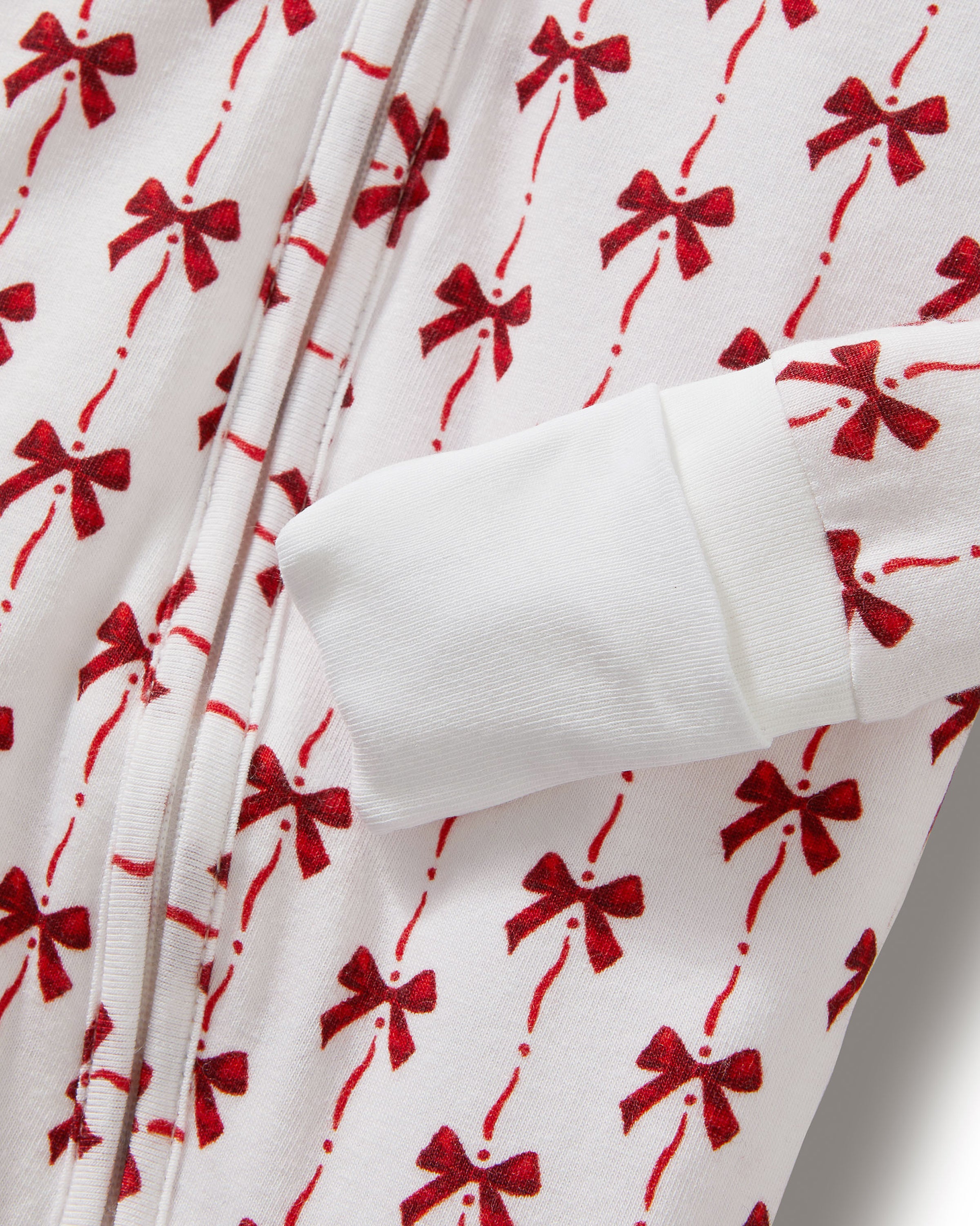 Baby's Pima Peekaboo Romper in Blissful Bows