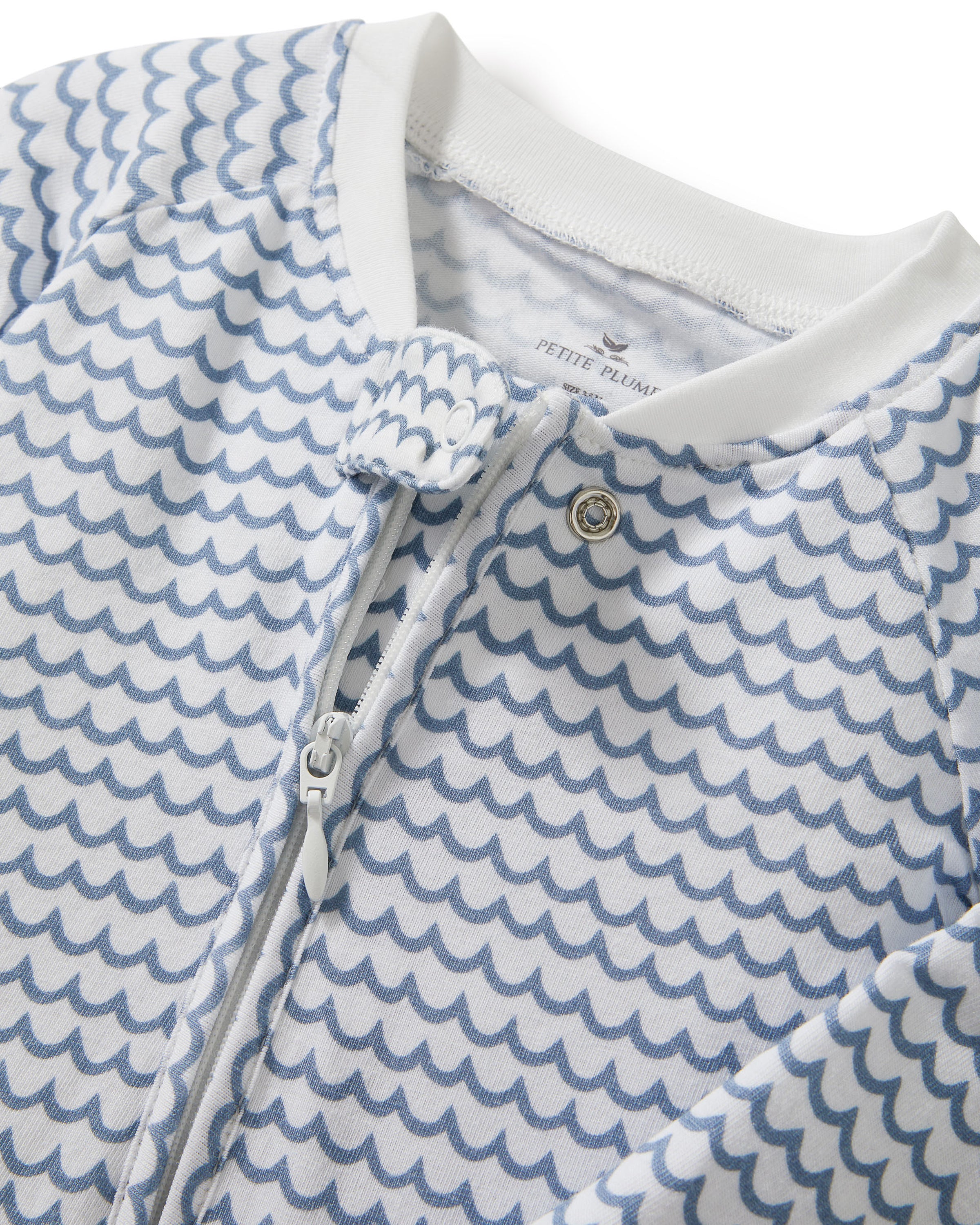 Baby's Pima Peekaboo Romper in La Mer