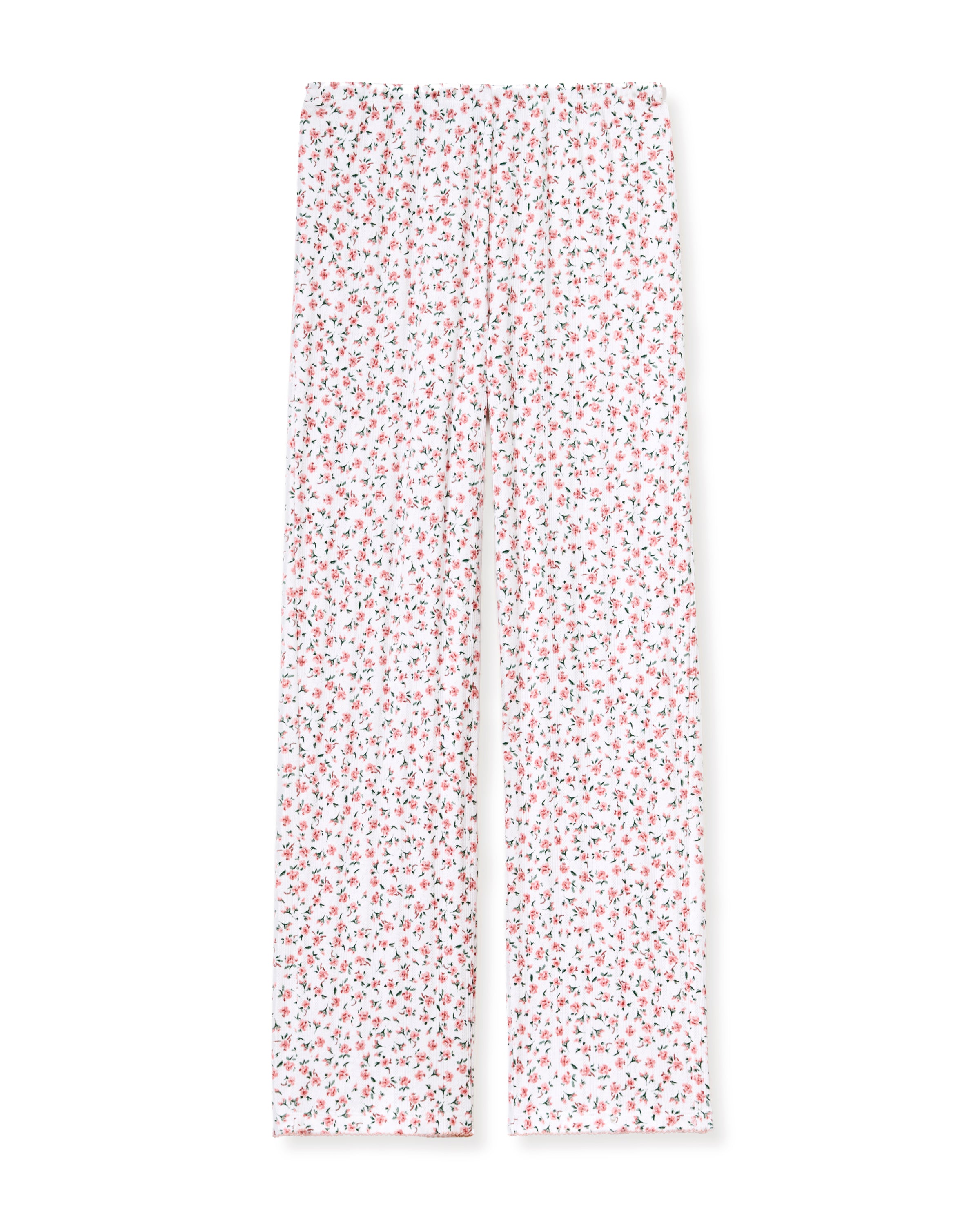 Women's Pointelle Pant in Pink Floral