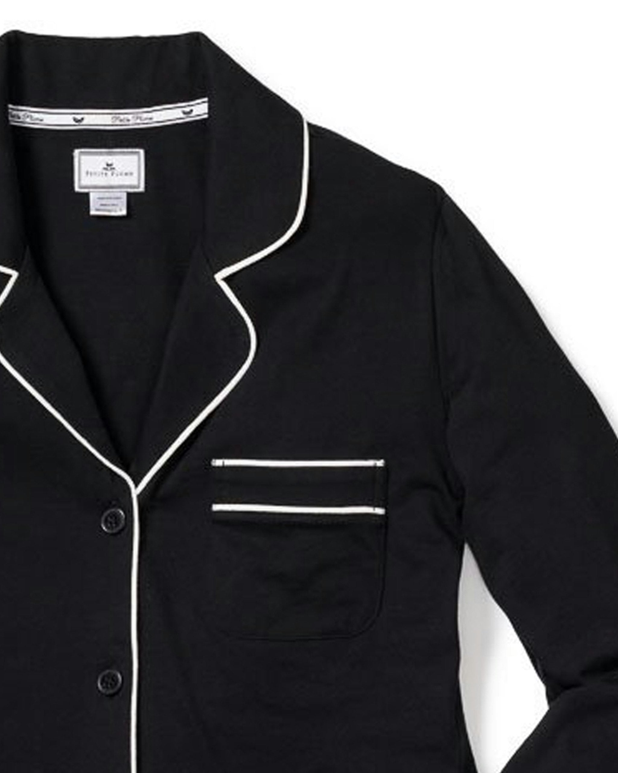 Women's Pima Astaire Pajama Set in Black in Black#Color_Black