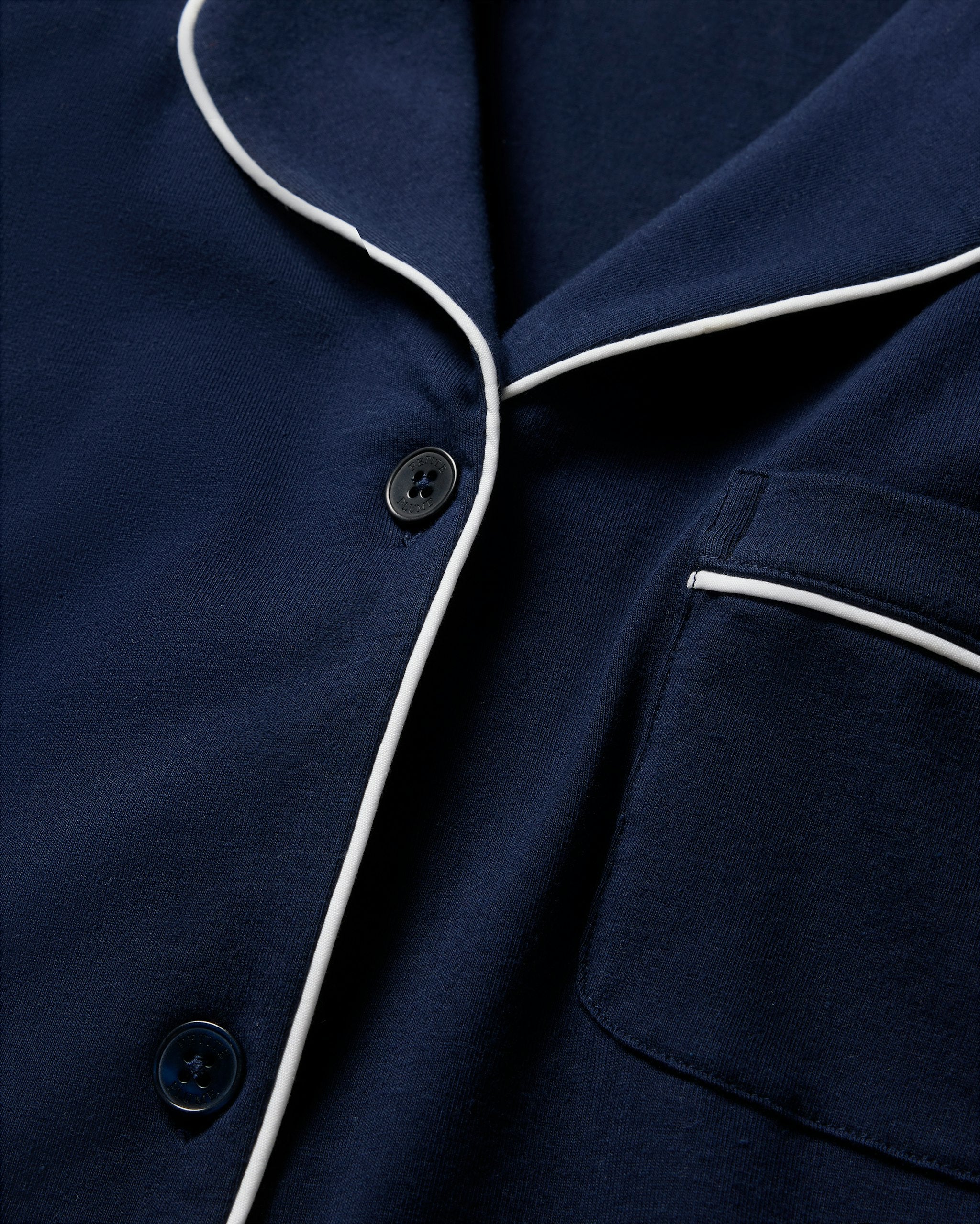 Women's Pima Crop Set in Navy in Navy#Color_Navy