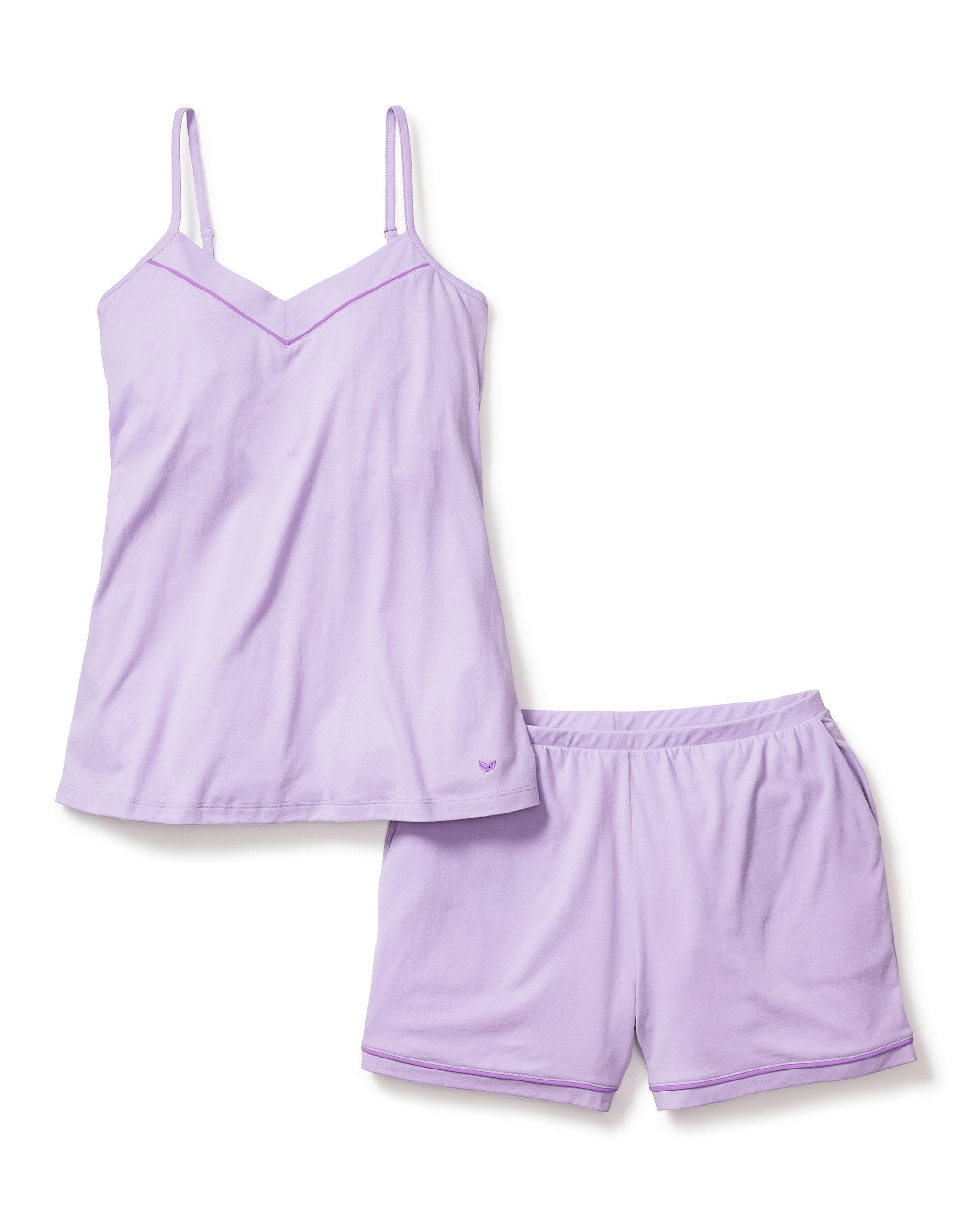 Women's Pima Sylvie Cami Short Set in Pink in Lavender#Color_Lavender