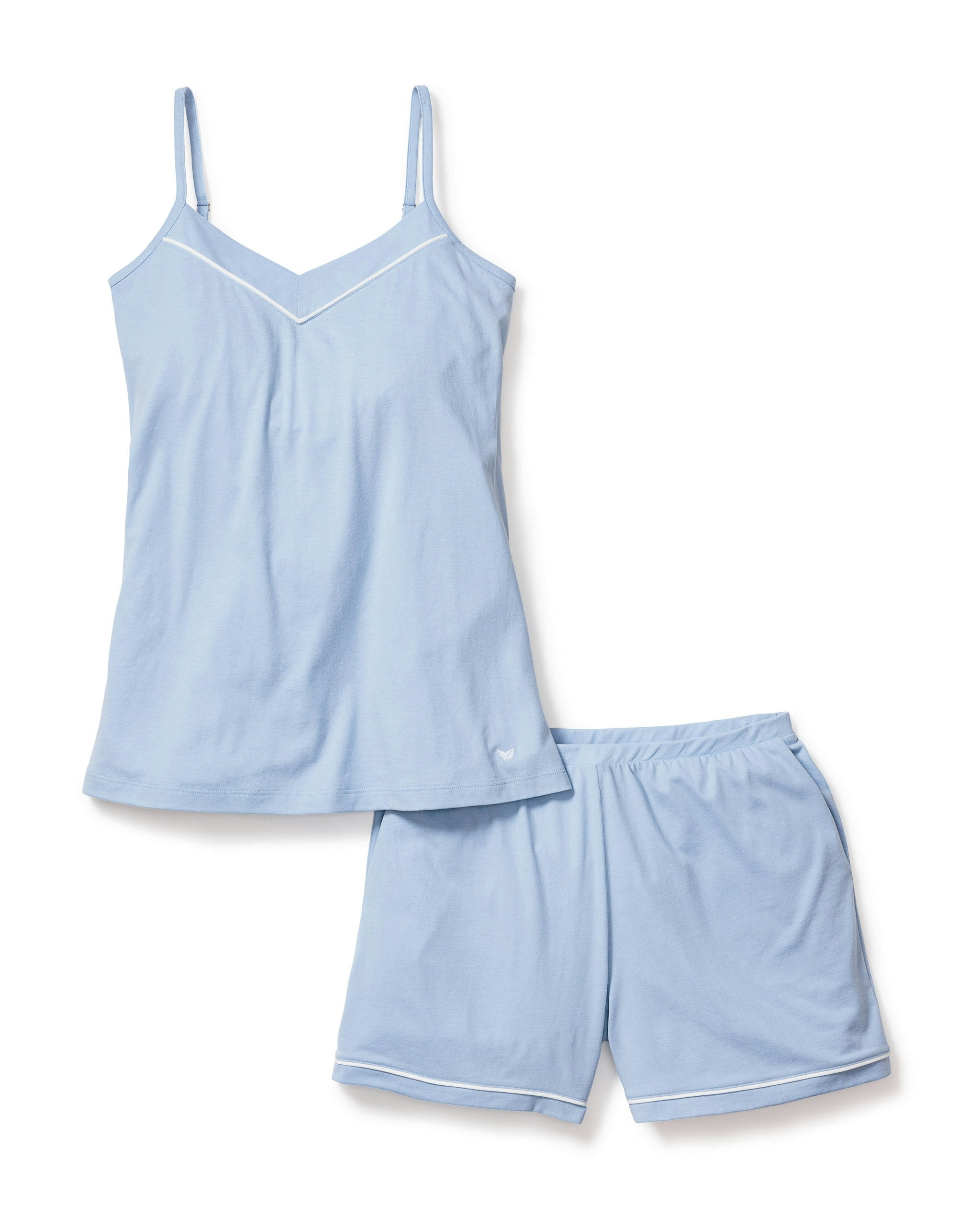 Women's Pima Sylvie Cami Short Set in Pink in Periwinkle#Color_Periwinkle