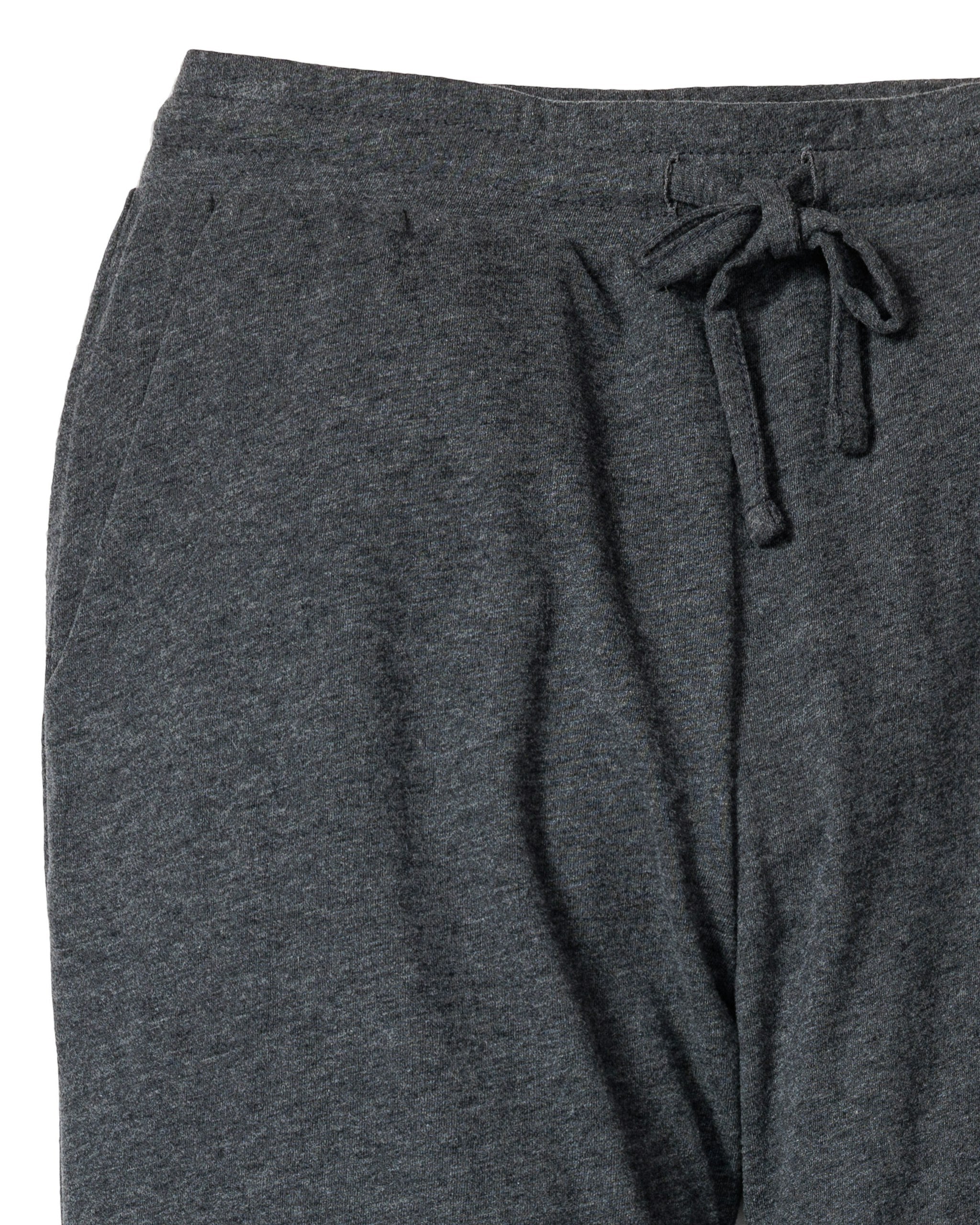 Women's Pima Lounge Pants in Camel in Dark Heather Grey#Color_Dark Heather Grey