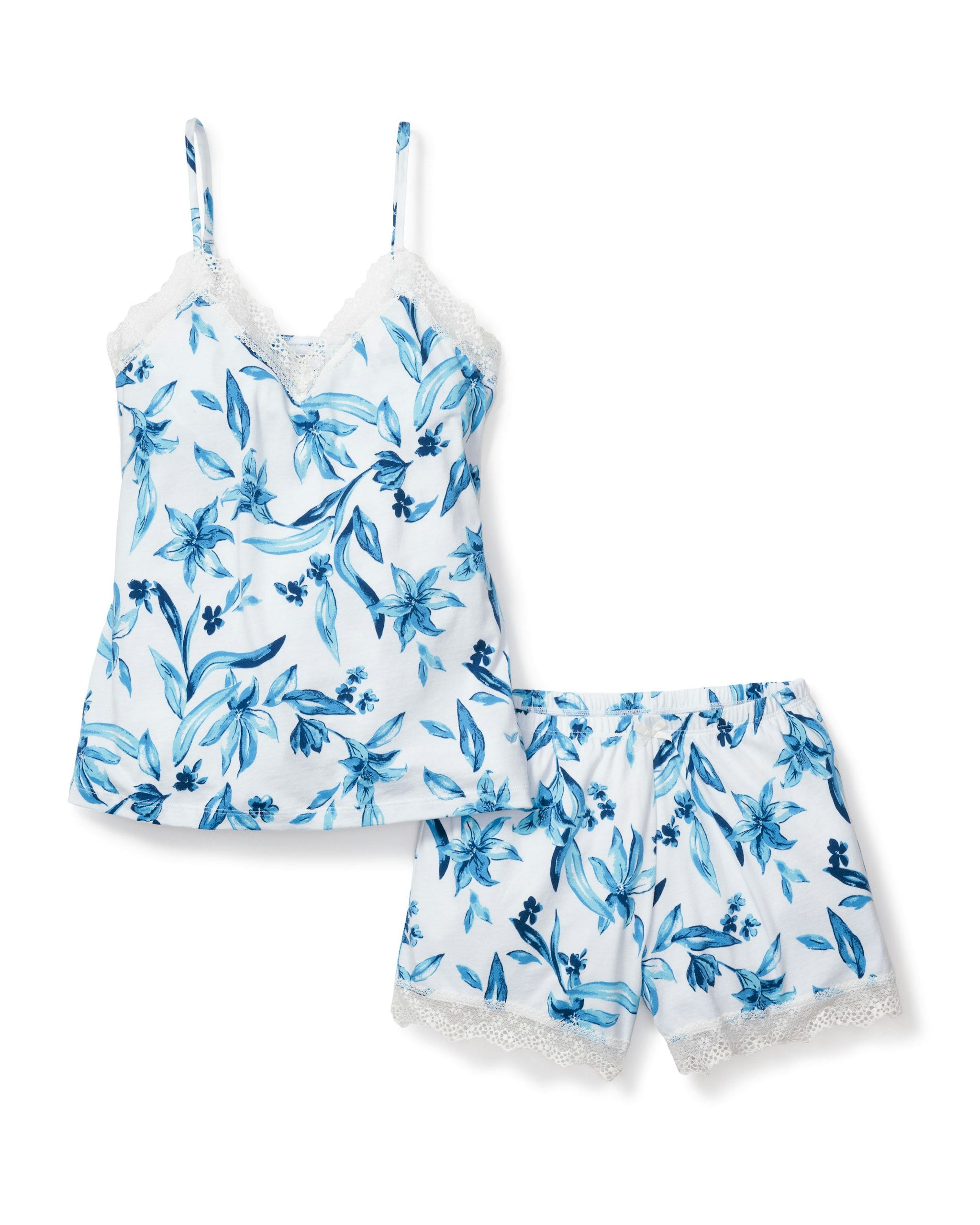 Women's Pima Lace Short Set in Songs of Santorini in Songs of Santorini#Color_Songs of Santorini