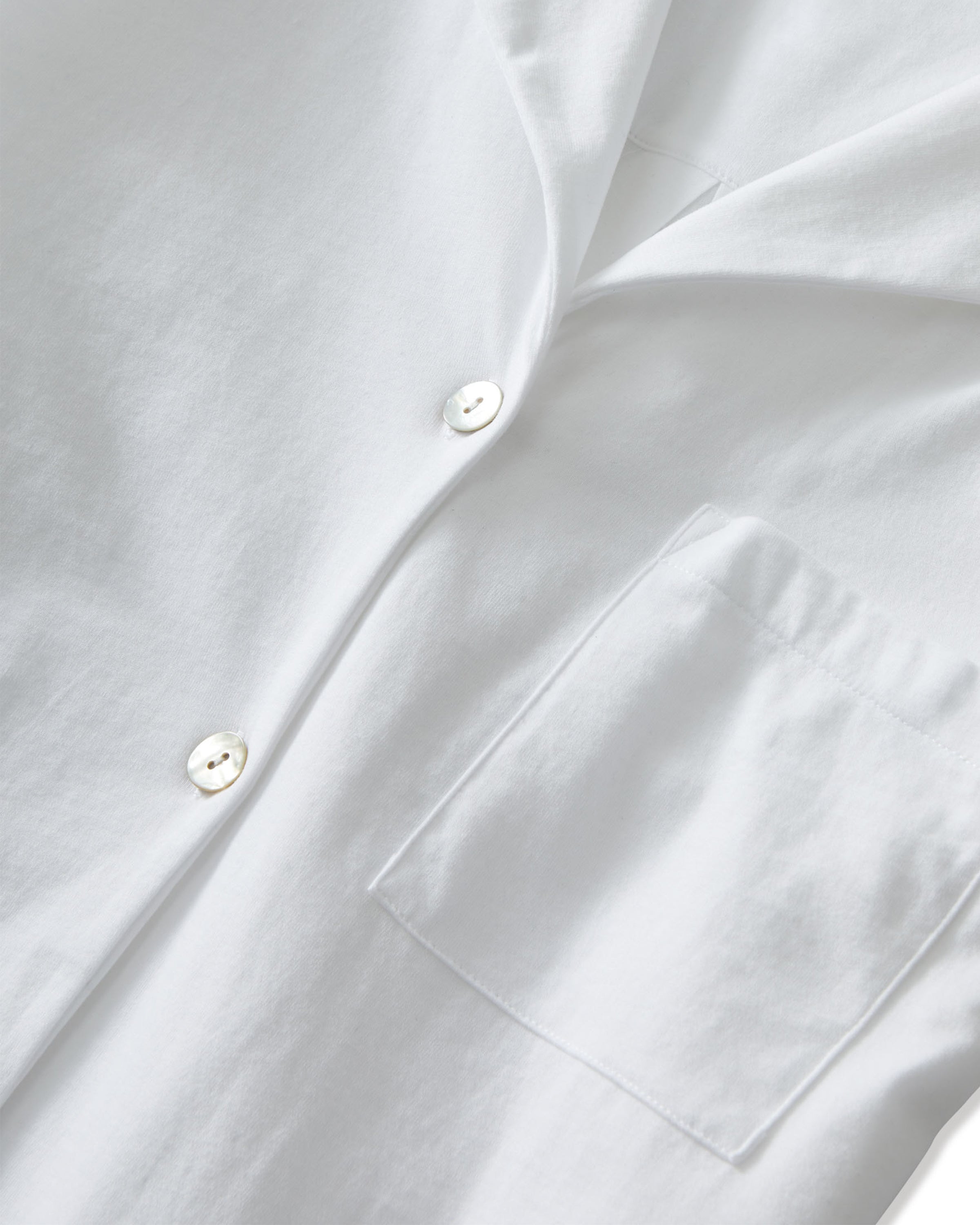 The Olivia Pima Short Set in White