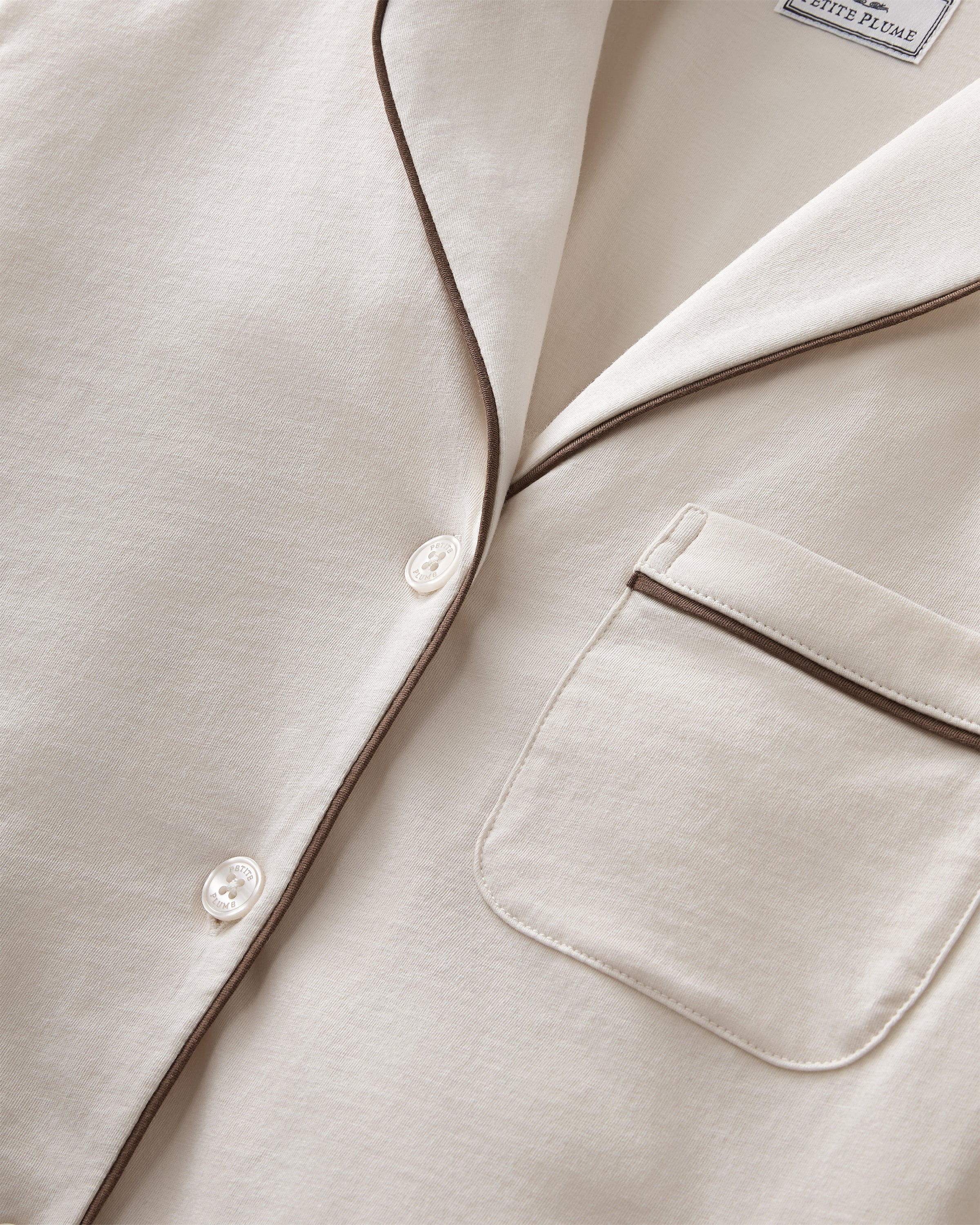 Women's Lightweight Pima Pajama Set in Ivory