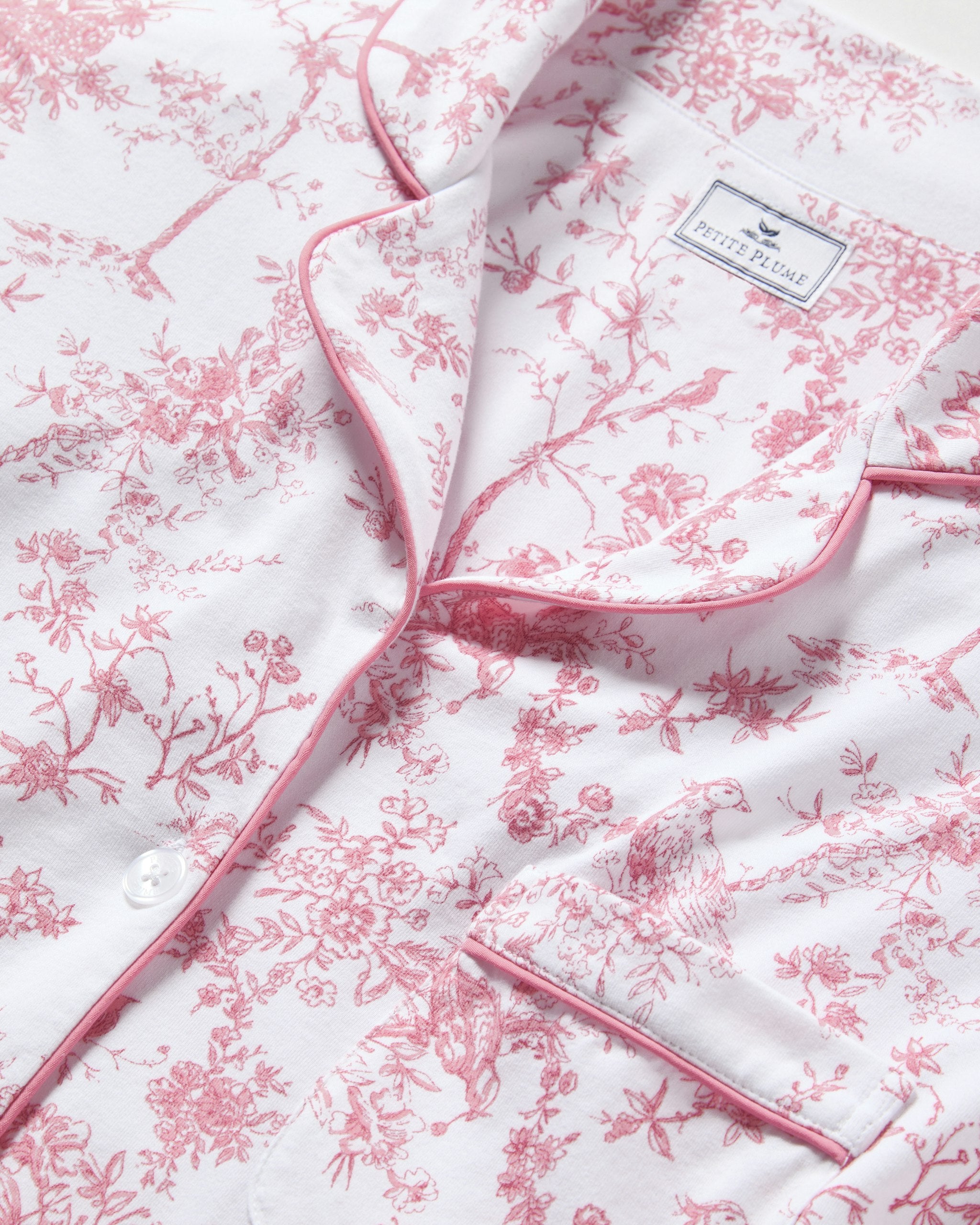 Women's Pima Pajama in Timeless Toile in Pink Timeless Toile#Colorway_Pink Timeless Toile