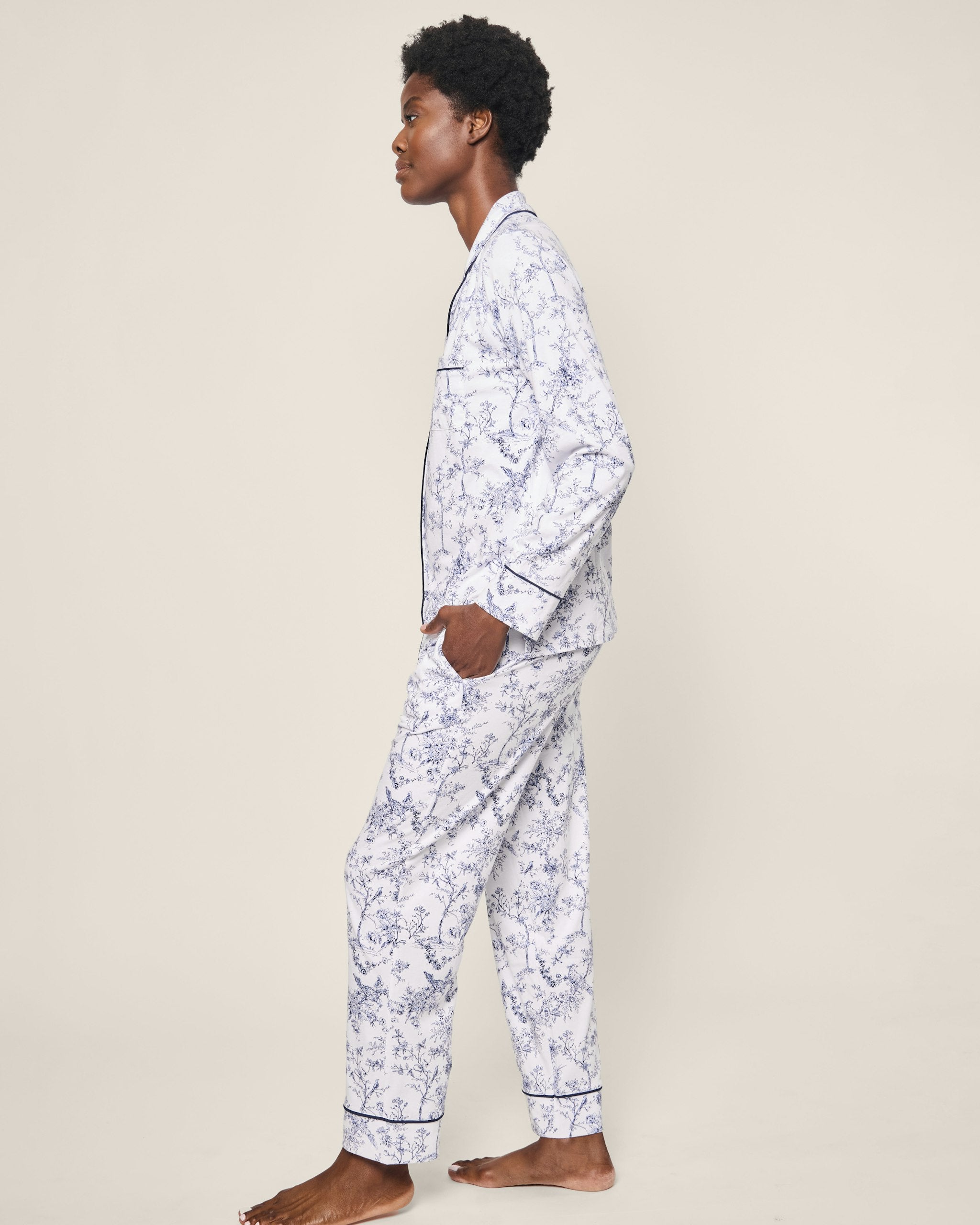 Women's Pima Pajama in Timeless Toile in Timeless Toile#Colorway_Timeless Toile