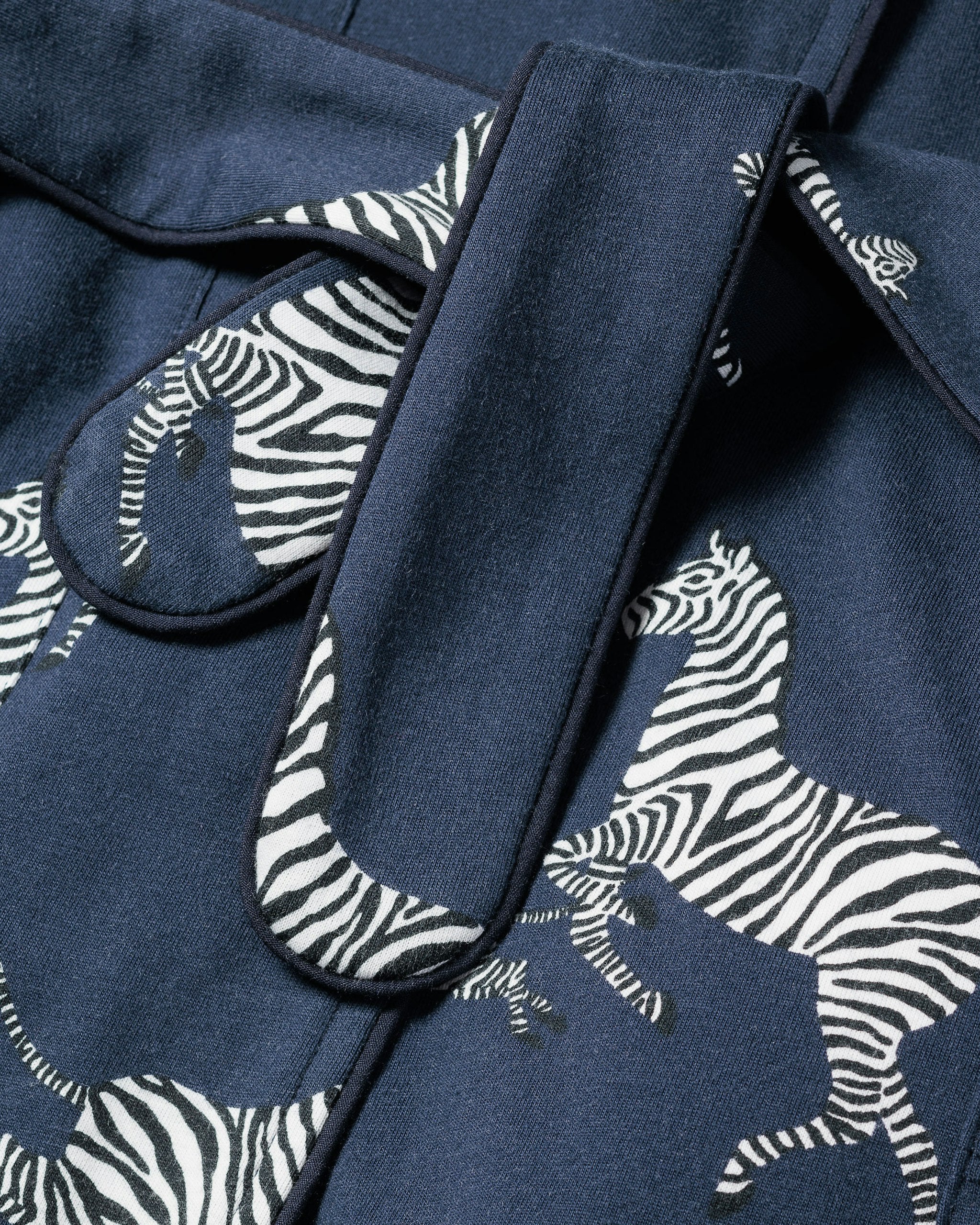 Women's Pima Robe in Zèbre de Nuit in Zèbre de Nuit#Color_Zèbre de Nuit