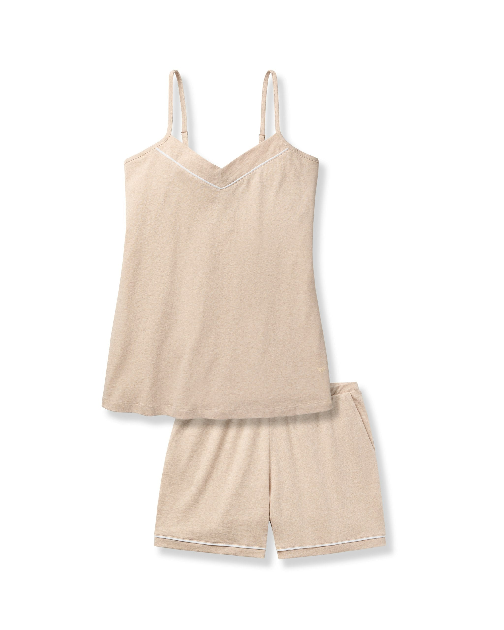 Women's Pima Sylvie Short Set in Camel in Camel#Color_Camel