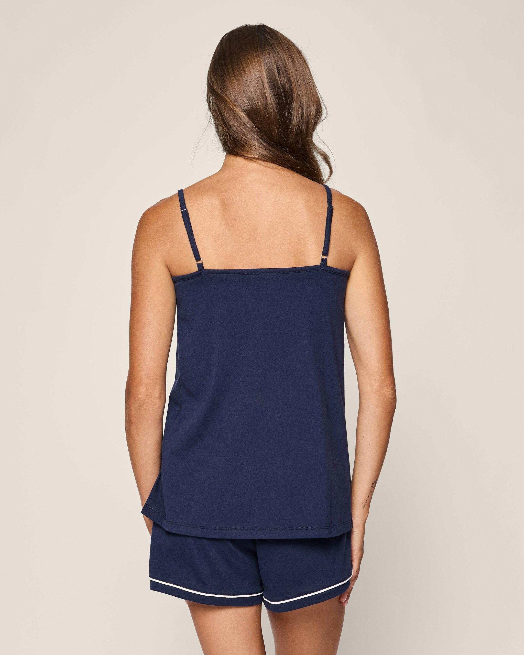 Women's Pima Sylvie Short Set in Navy in Navy#Color_Navy