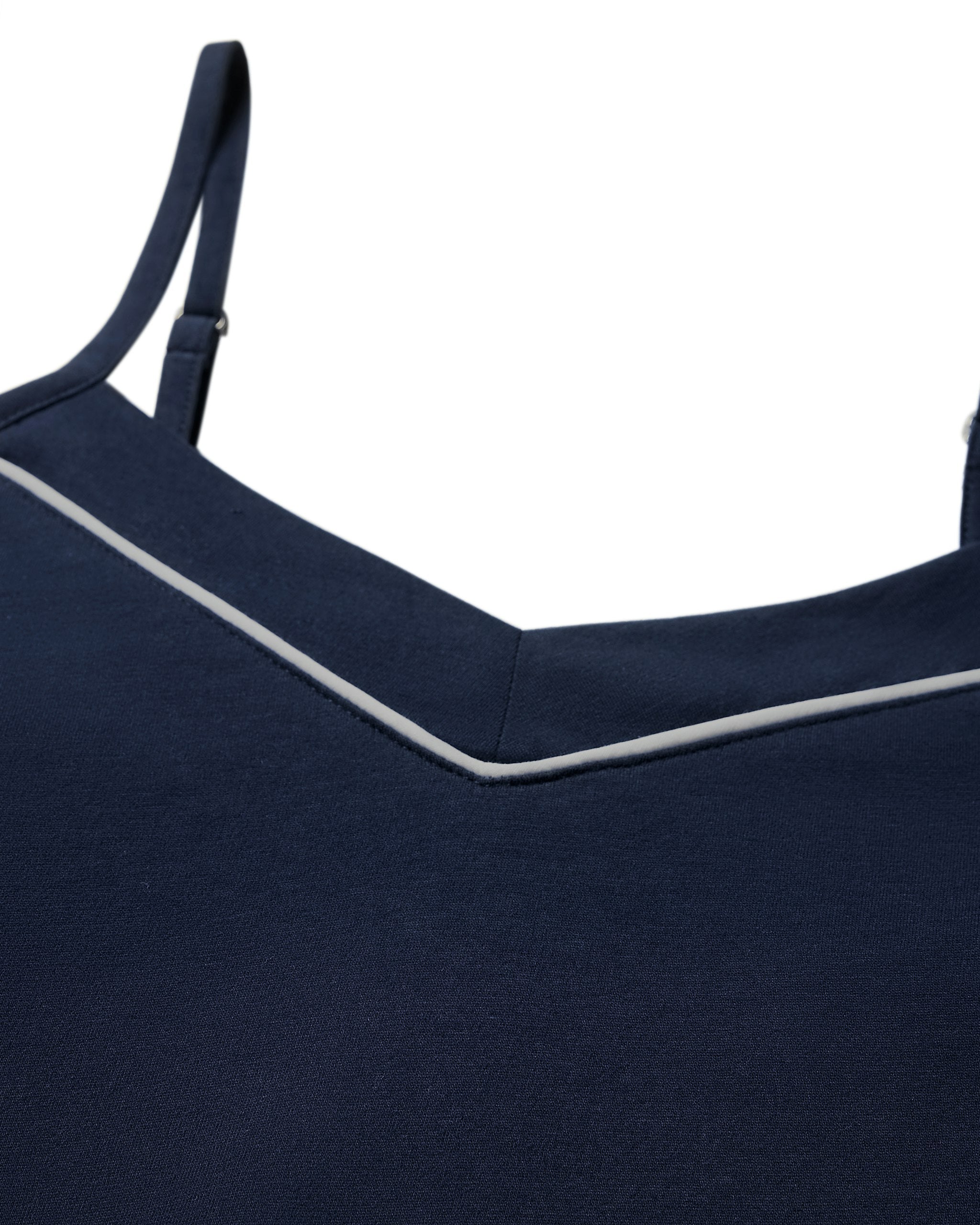 Women's Pima Sylvie Short Set in Navy in Navy#Color_Navy