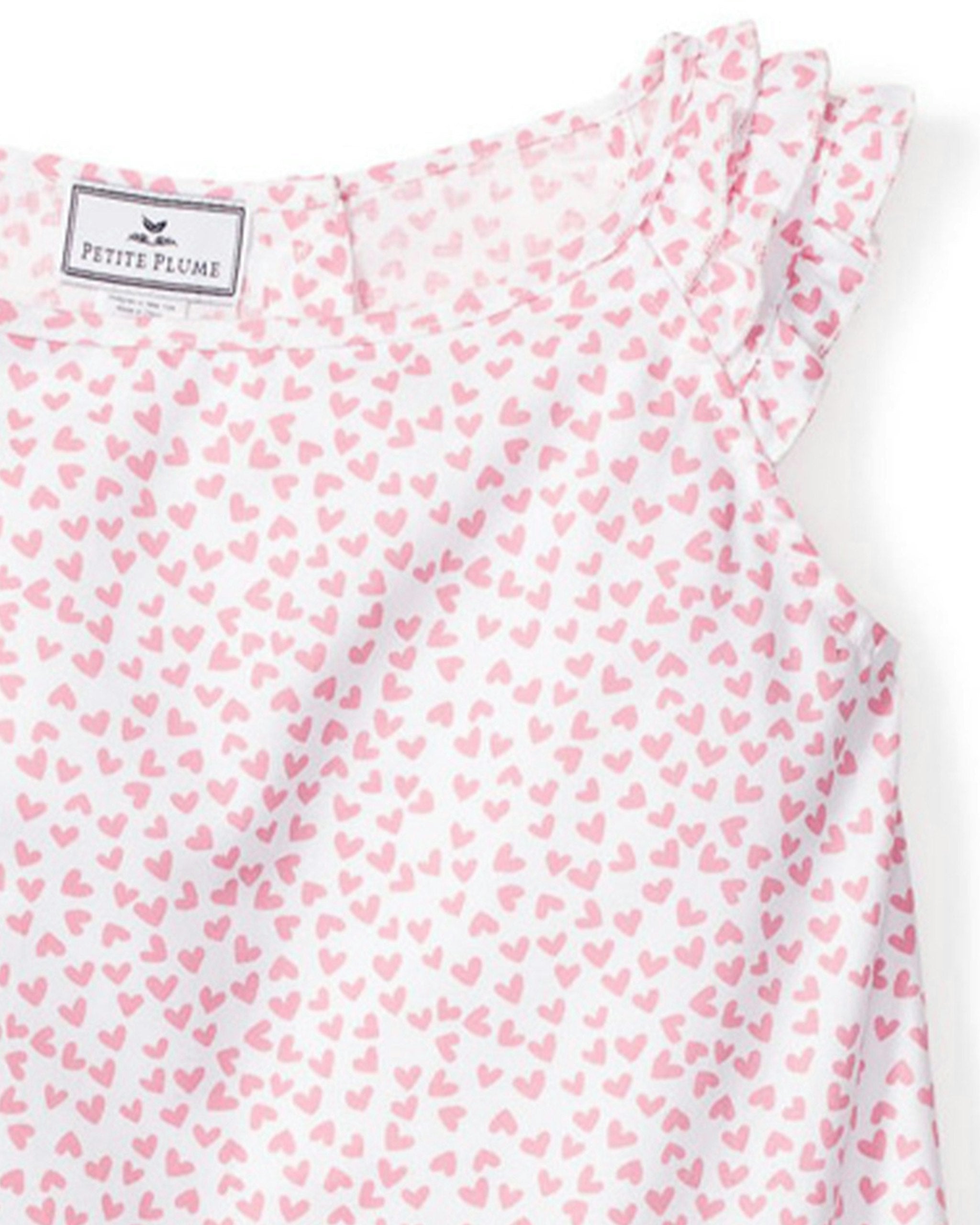 Girl's Twill Amelie Nightgown in Sweethearts in Sweethearts#Color_Sweethearts