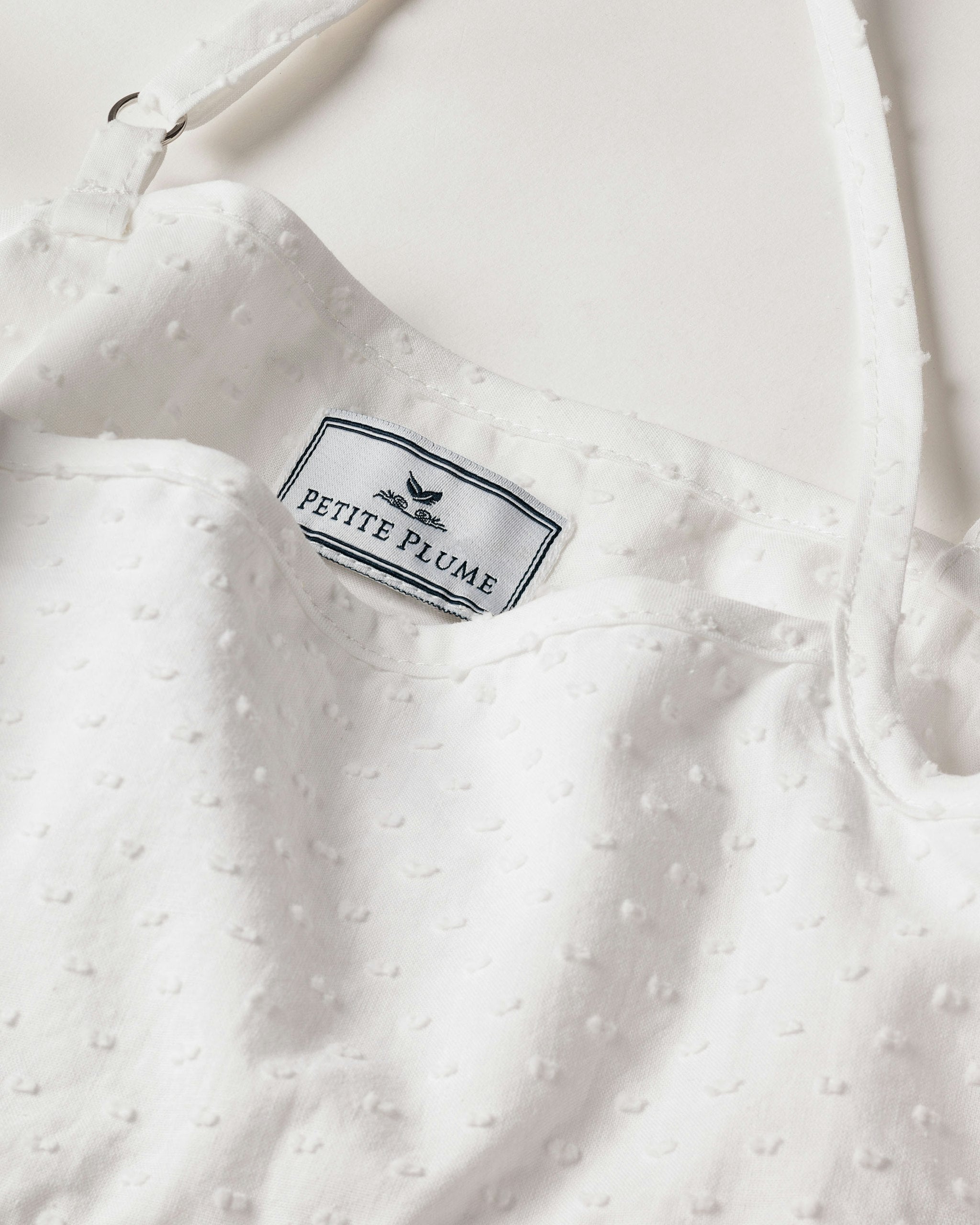 Girls White Swiss Dots Serene Day Dress in Swiss Dots#Color_Swiss Dots
