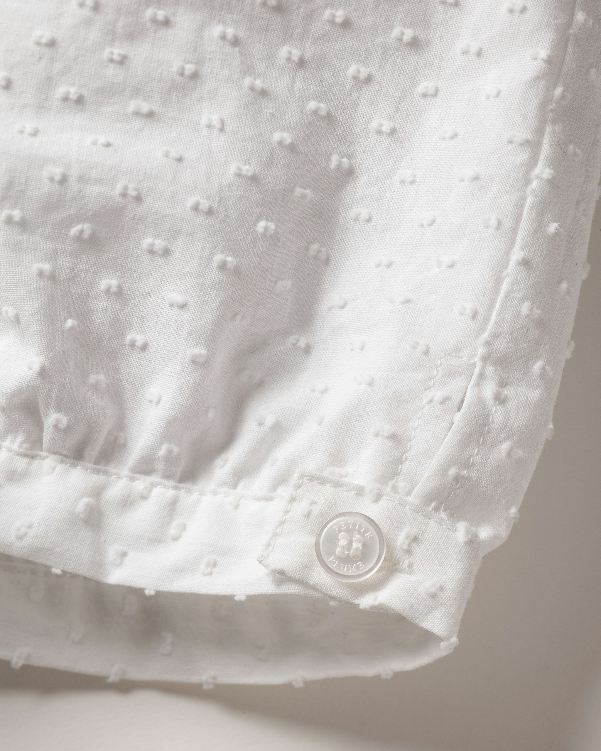 Girl's Swiss Dots Short Set in White in Swiss Dots#Color_Swiss Dots