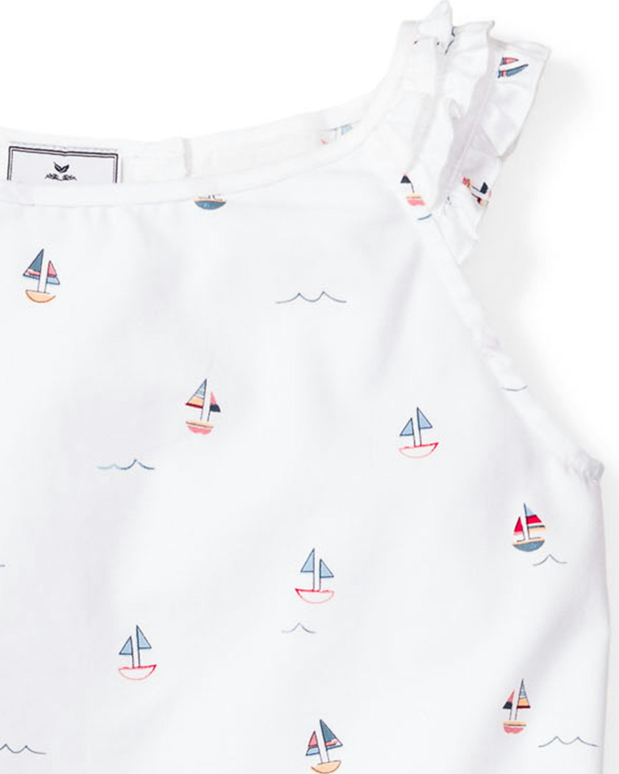 Girl's Twill Amelie Nightgown in Buzzing Bees in Bateau#Color_Bateau