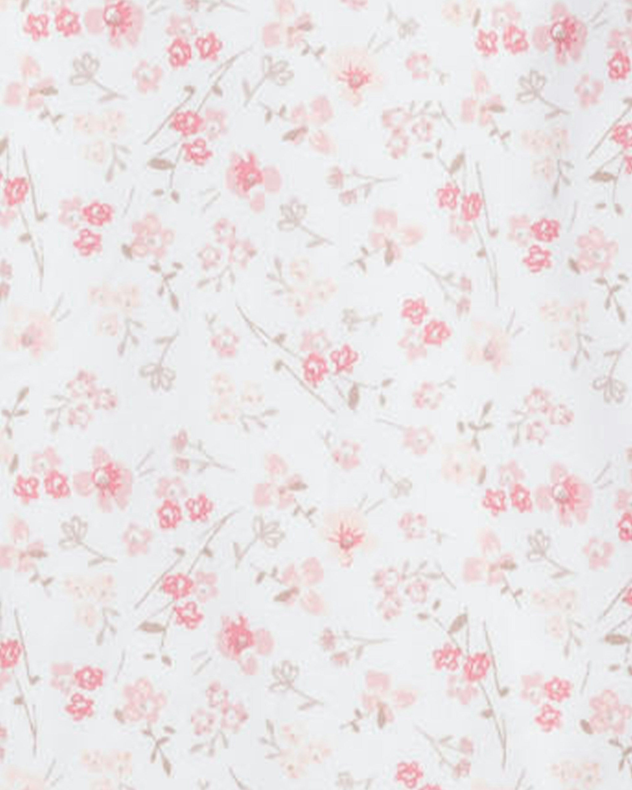 Girl's Twill Delphine Nightgown in Pink Gingham in Dorset Floral#Color_Dorset Floral