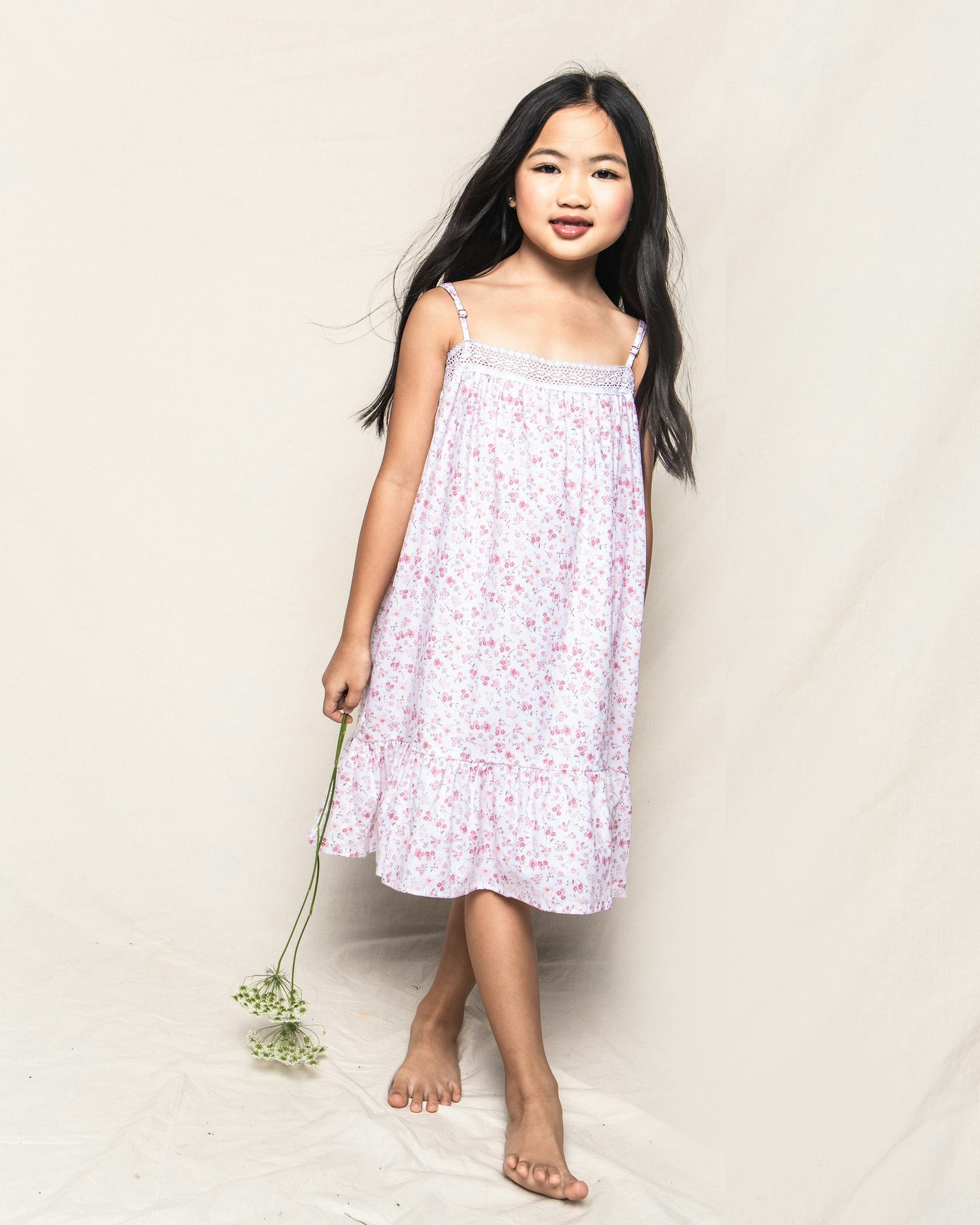 Girl's Twill Lily Nightgown in Dorset Floral in Dorset Floral#Color_Dorset Floral