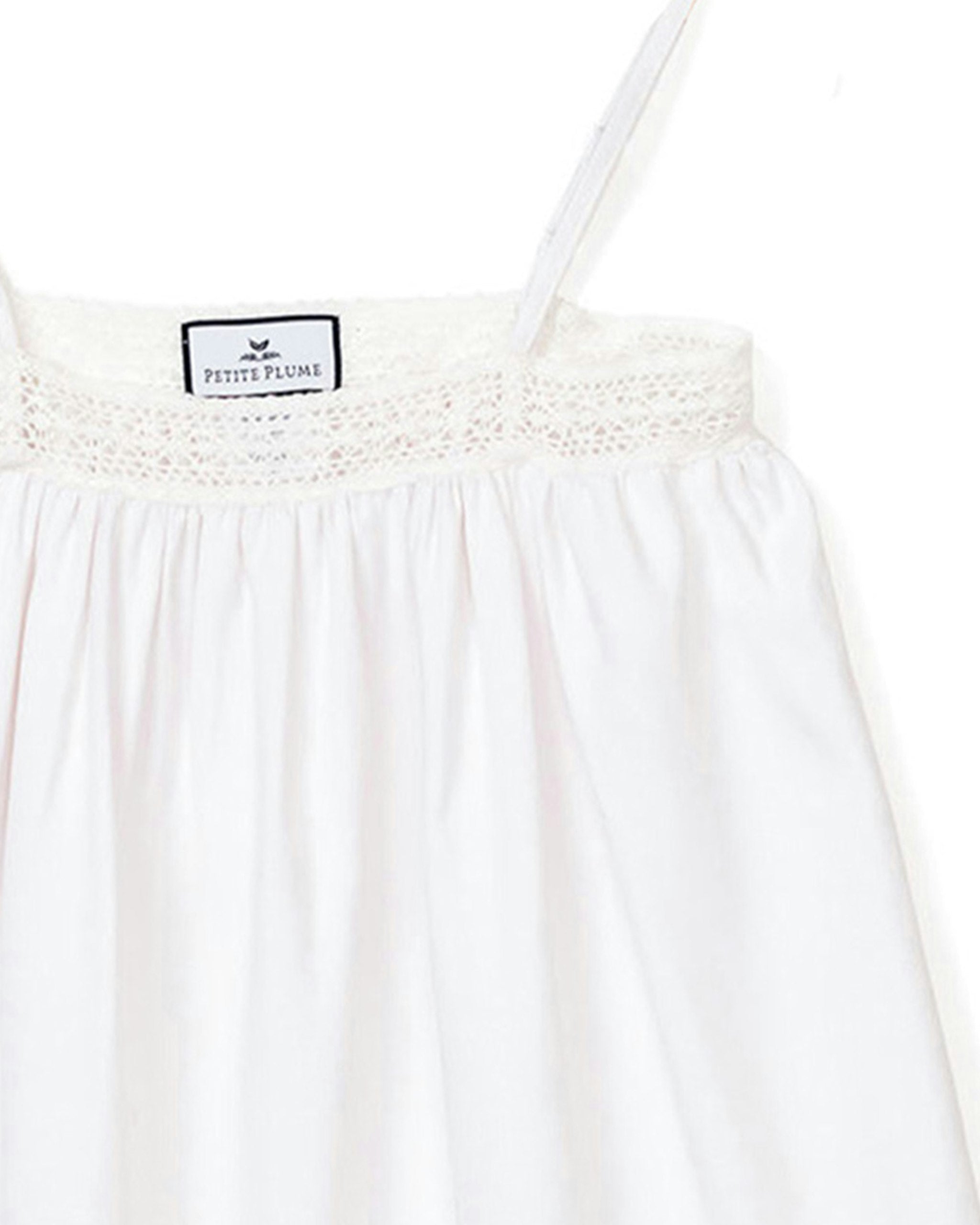 Girl's Twill Lily Nightgown in Dorset Floral in White#Color_White