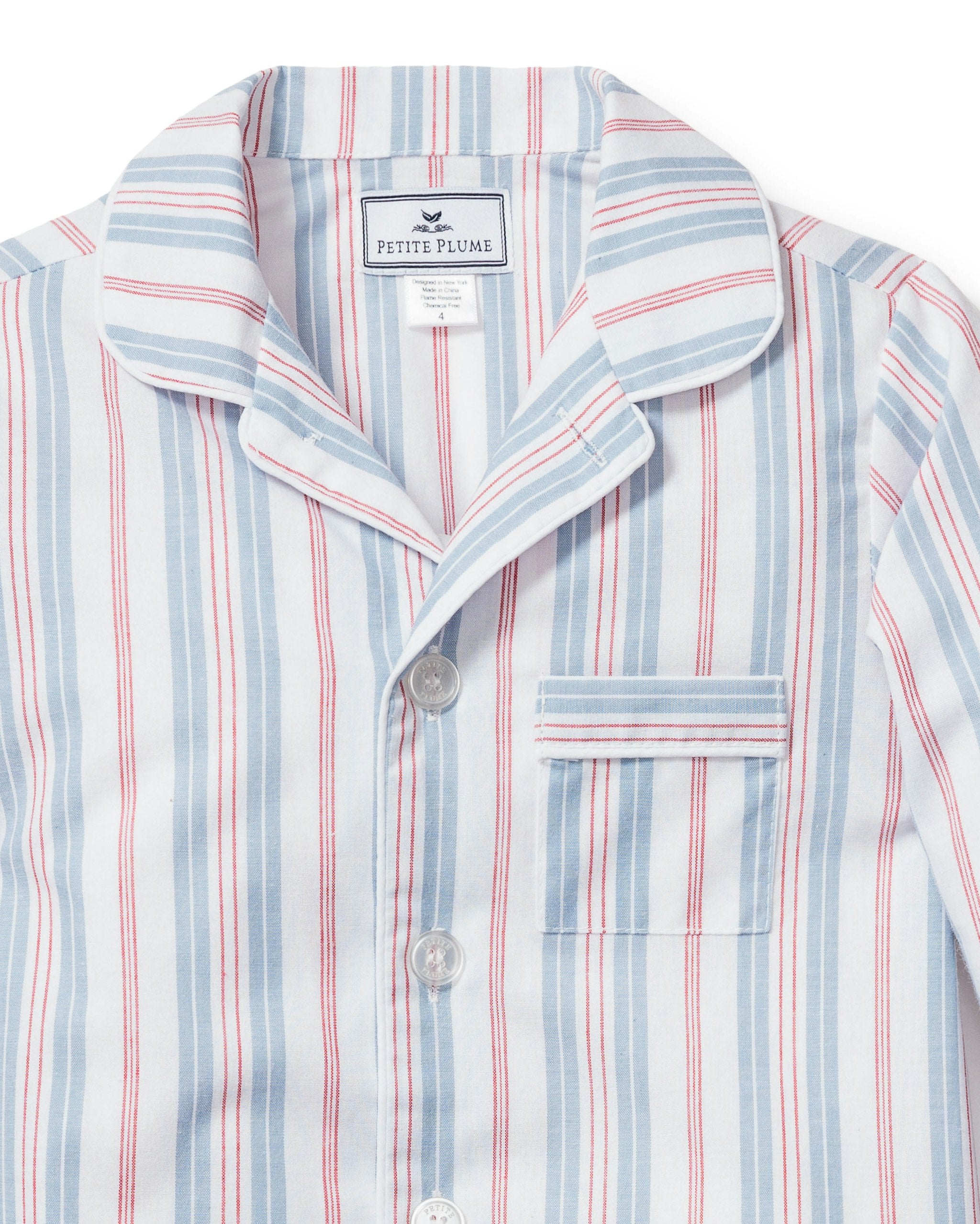 Vintage French Stripes Children's Pajama in Vintage French Stripes#Color_Vintage French Stripes