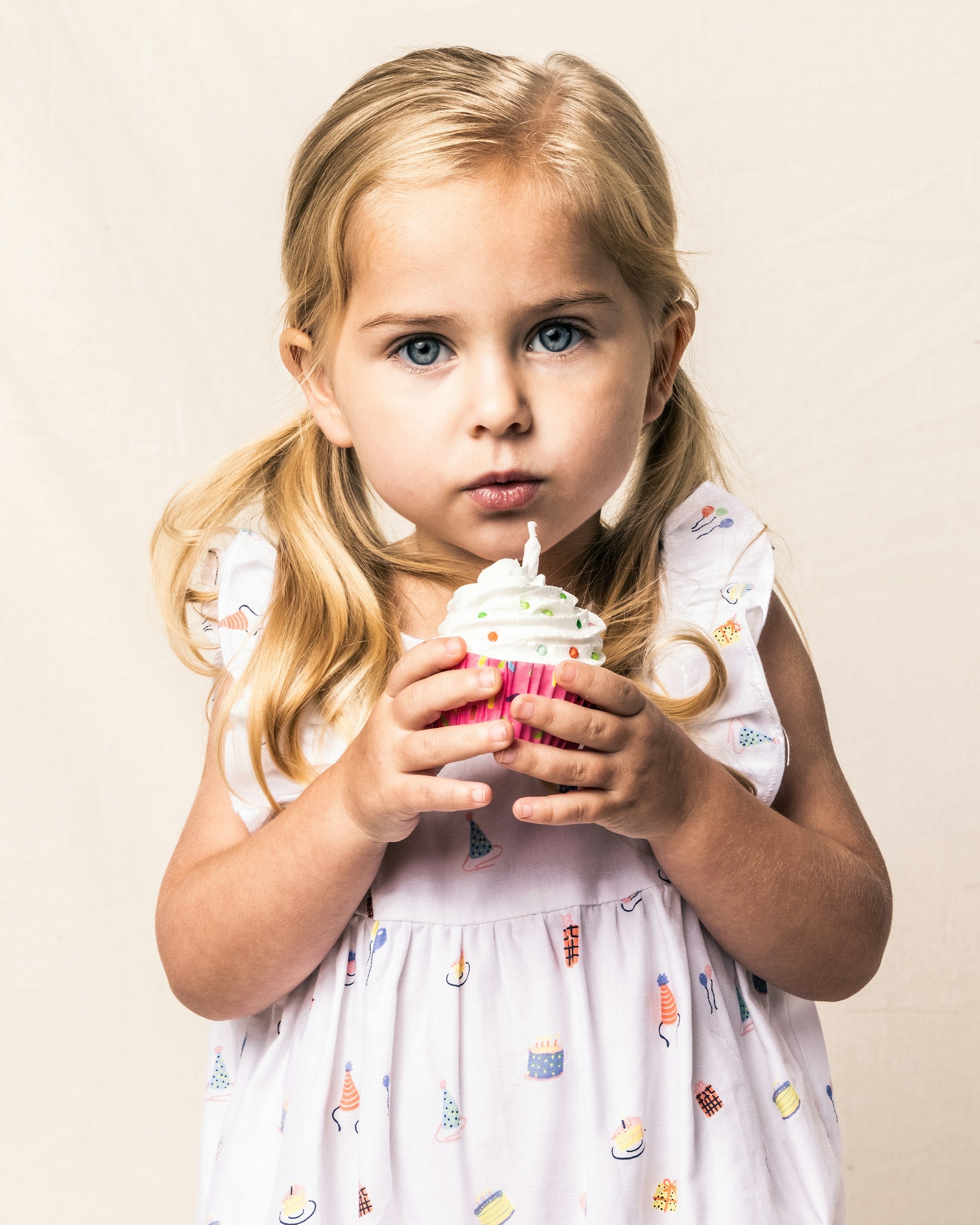 Baby's Twill Ruffled Romper in Bateau in Birthday Wishes#Color_Birthday Wishes
