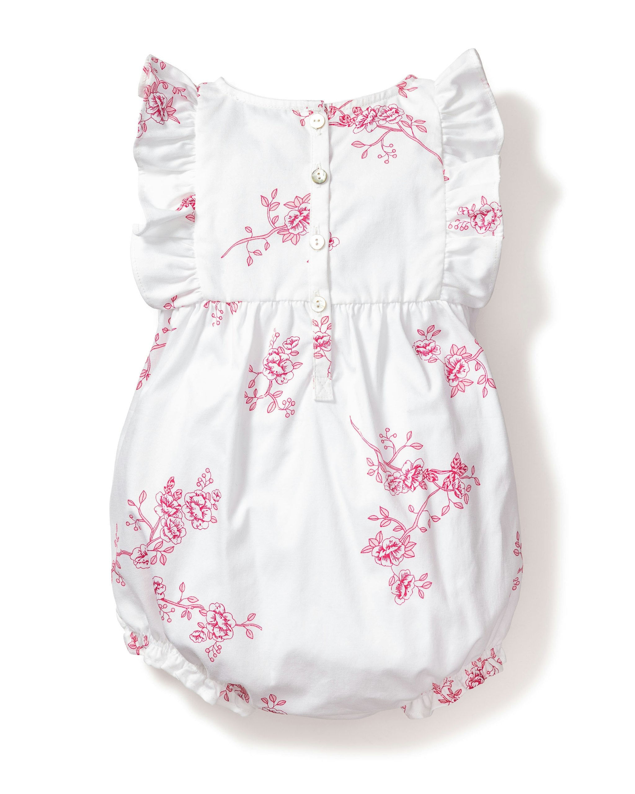 Baby's Ruffled Romper in English Rose Floral in English Rose Floral#Color_English Rose Floral