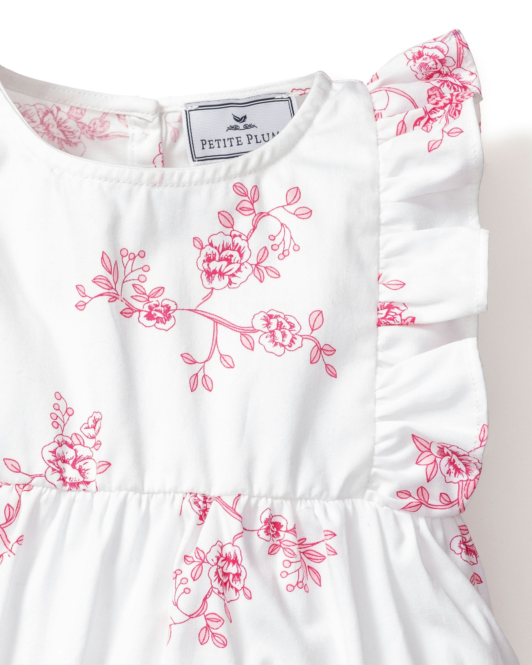 Baby's Ruffled Romper in English Rose Floral in English Rose Floral#Color_English Rose Floral