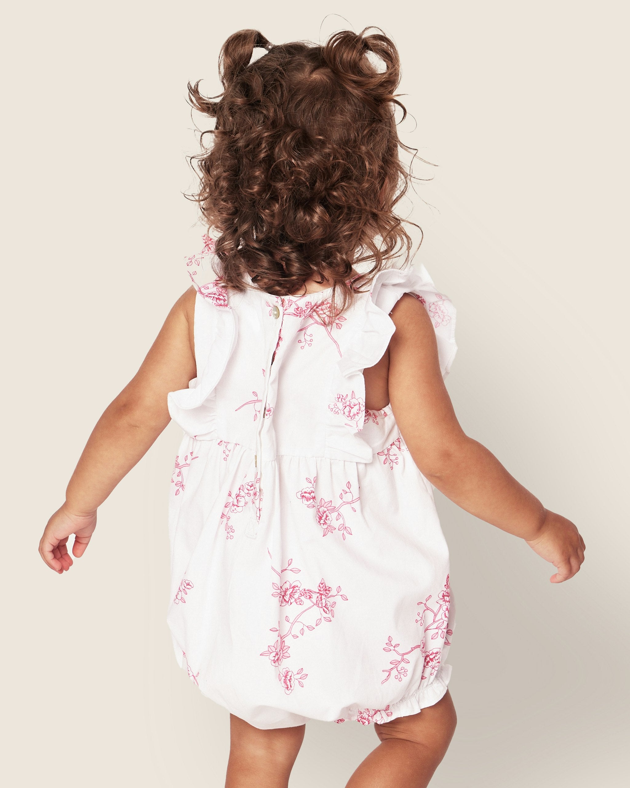 Baby's Ruffled Romper in English Rose Floral in English Rose Floral#Color_English Rose Floral