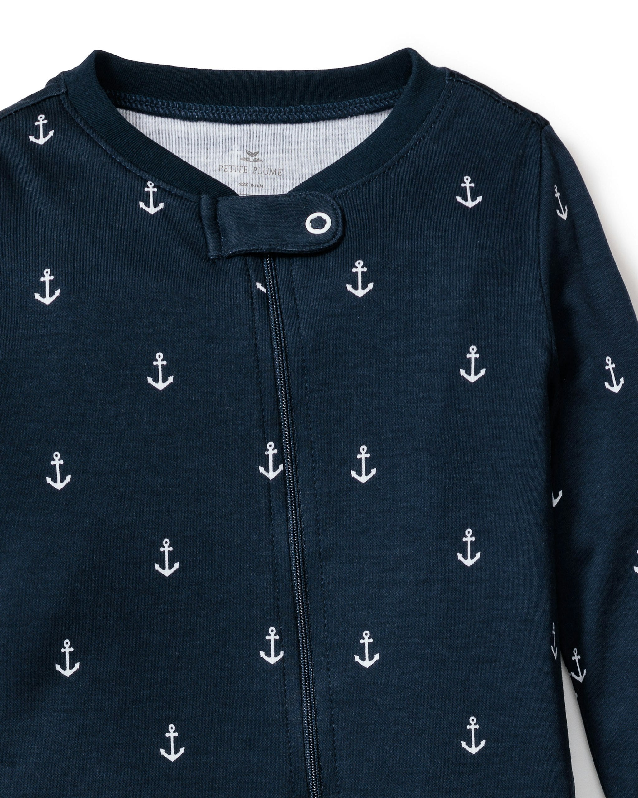 Baby's Pima Romper in La Mer in Portsmouth Anchors#Color_Portsmouth Anchors