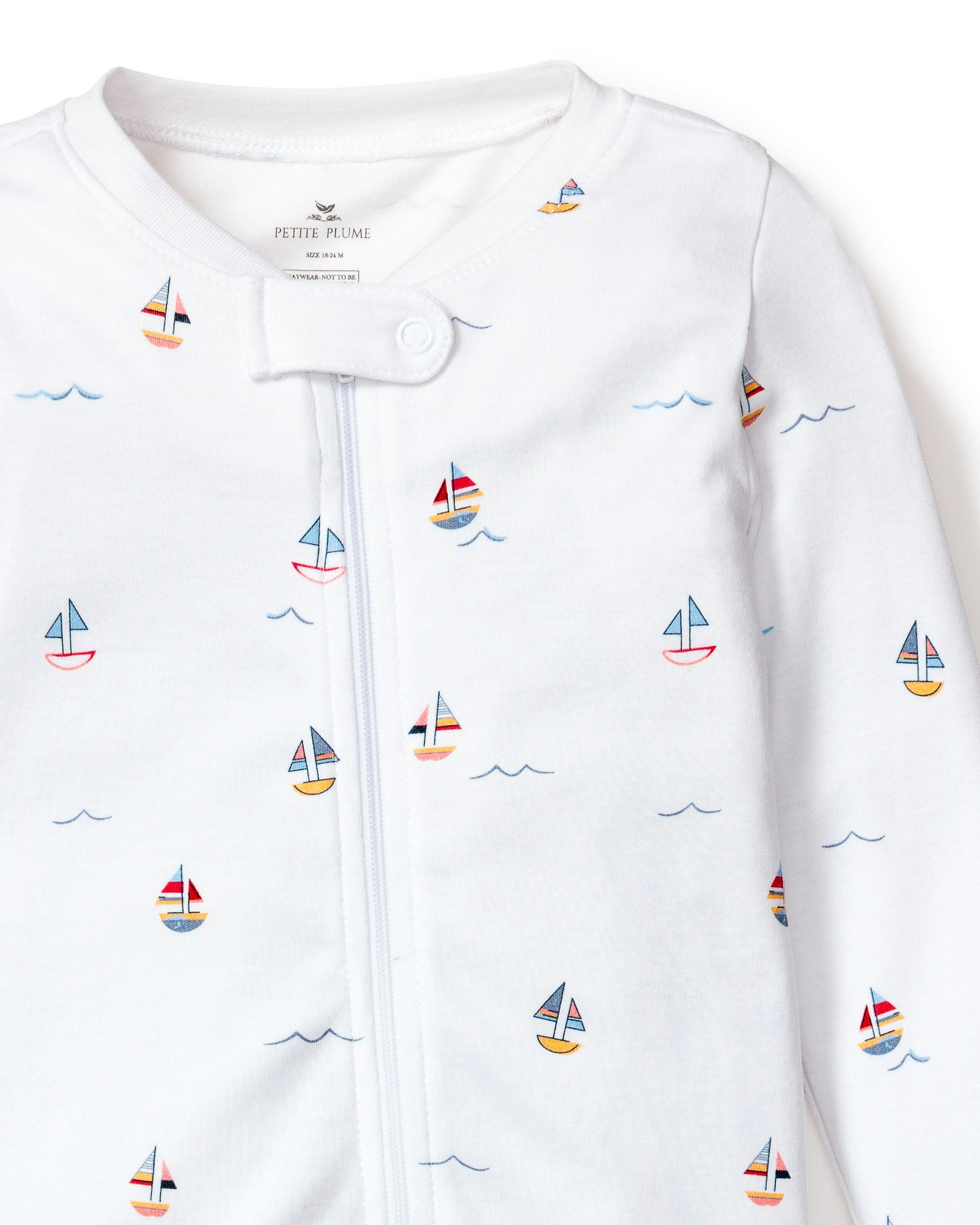 Baby's Pima Romper in La Mer in Bateau#Color_Bateau