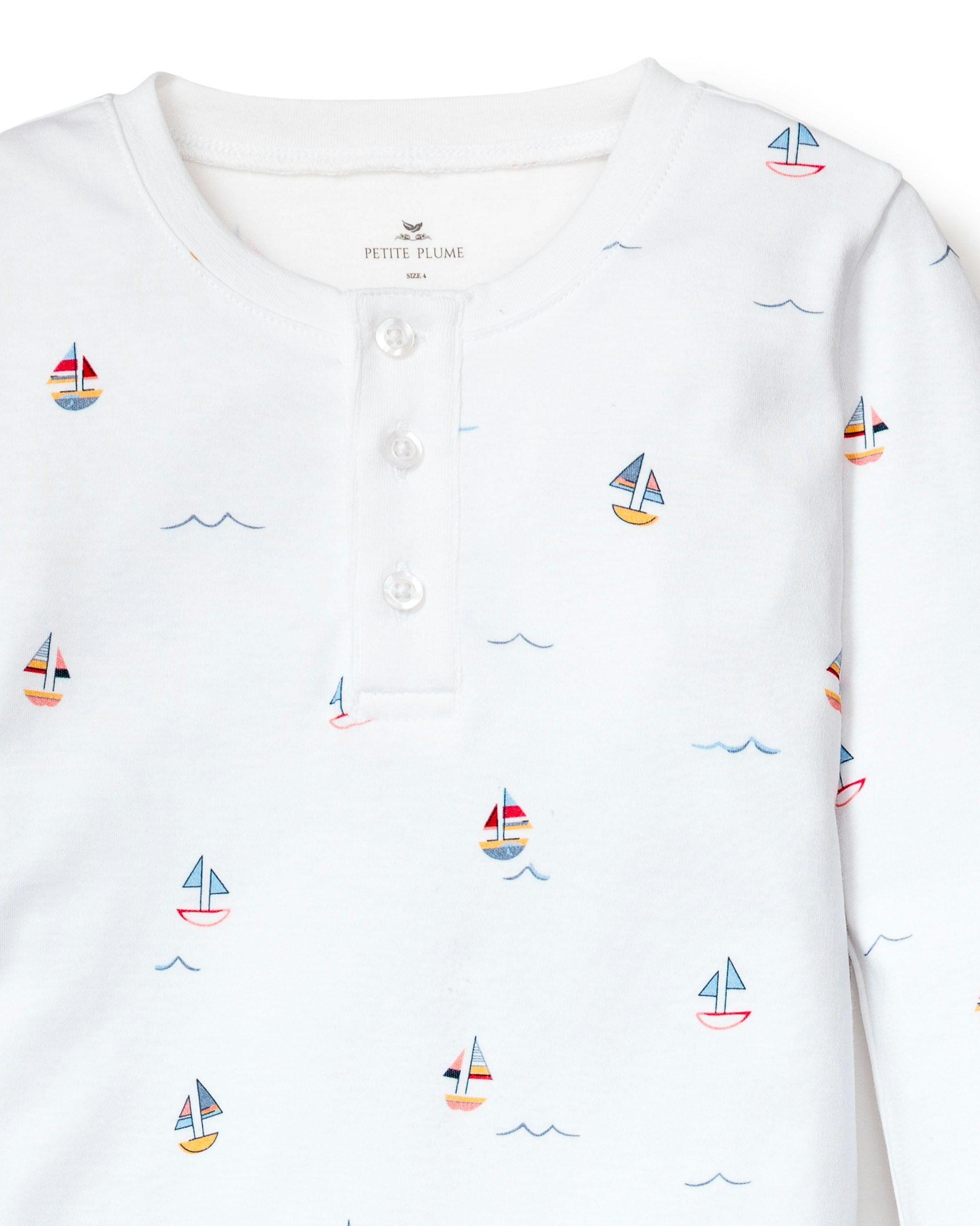 Kid's Pima Snug Fit Short Set in La Mer in Bateau#Color_Bateau