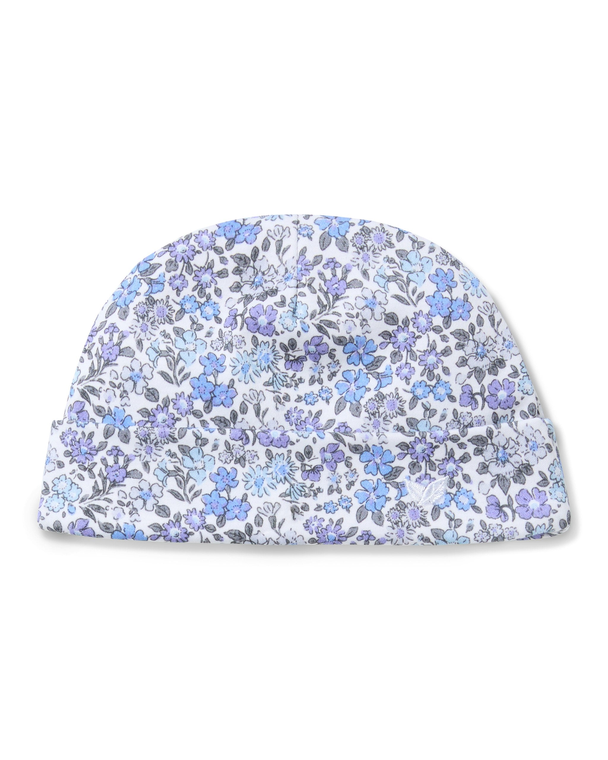 Baby Pima Hat in Dorset Floral in Fleur D'Azur#Color_Fleur D'Azur