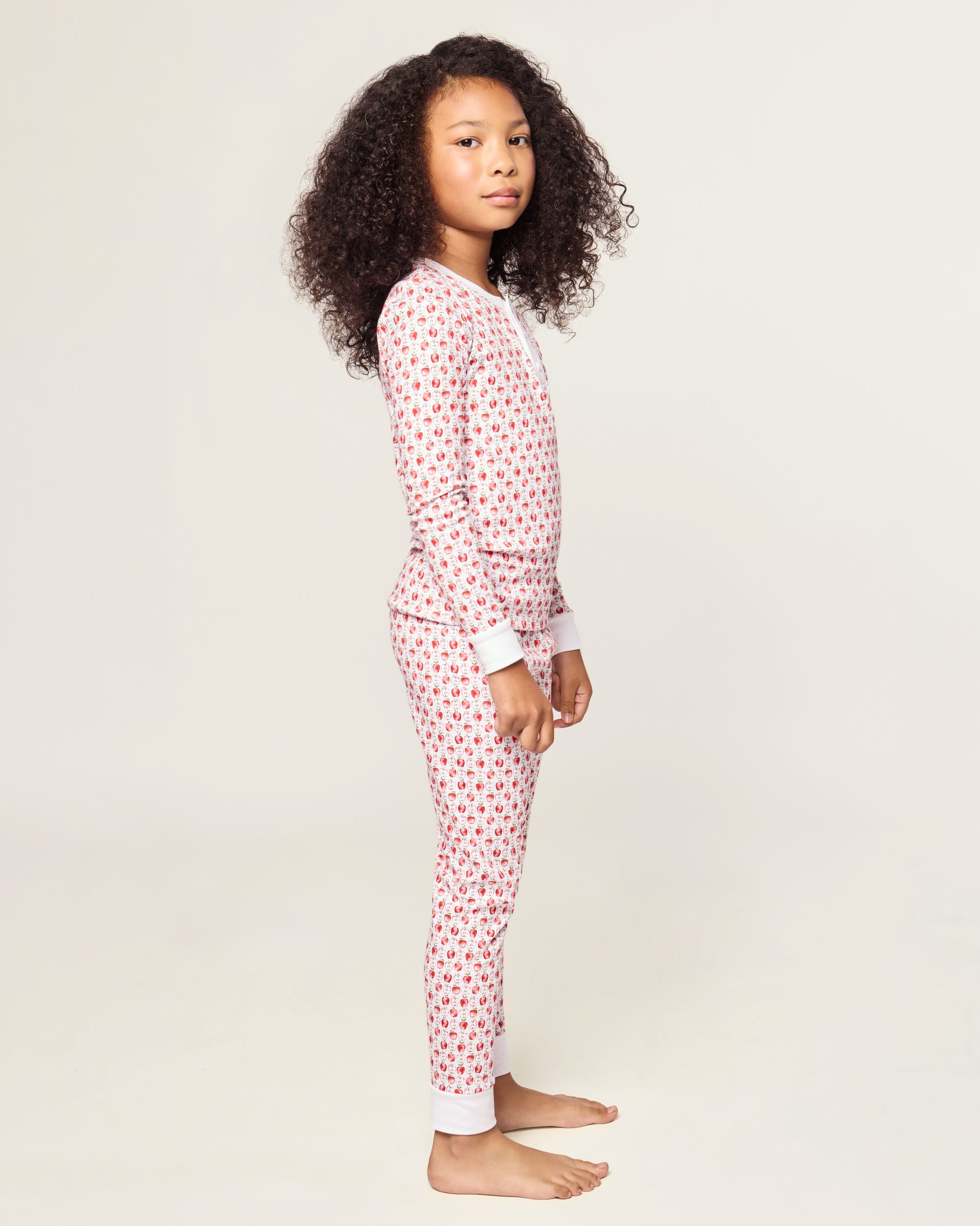 Kid's Pima Snug Fit Pajama Set in Autumn Orchards