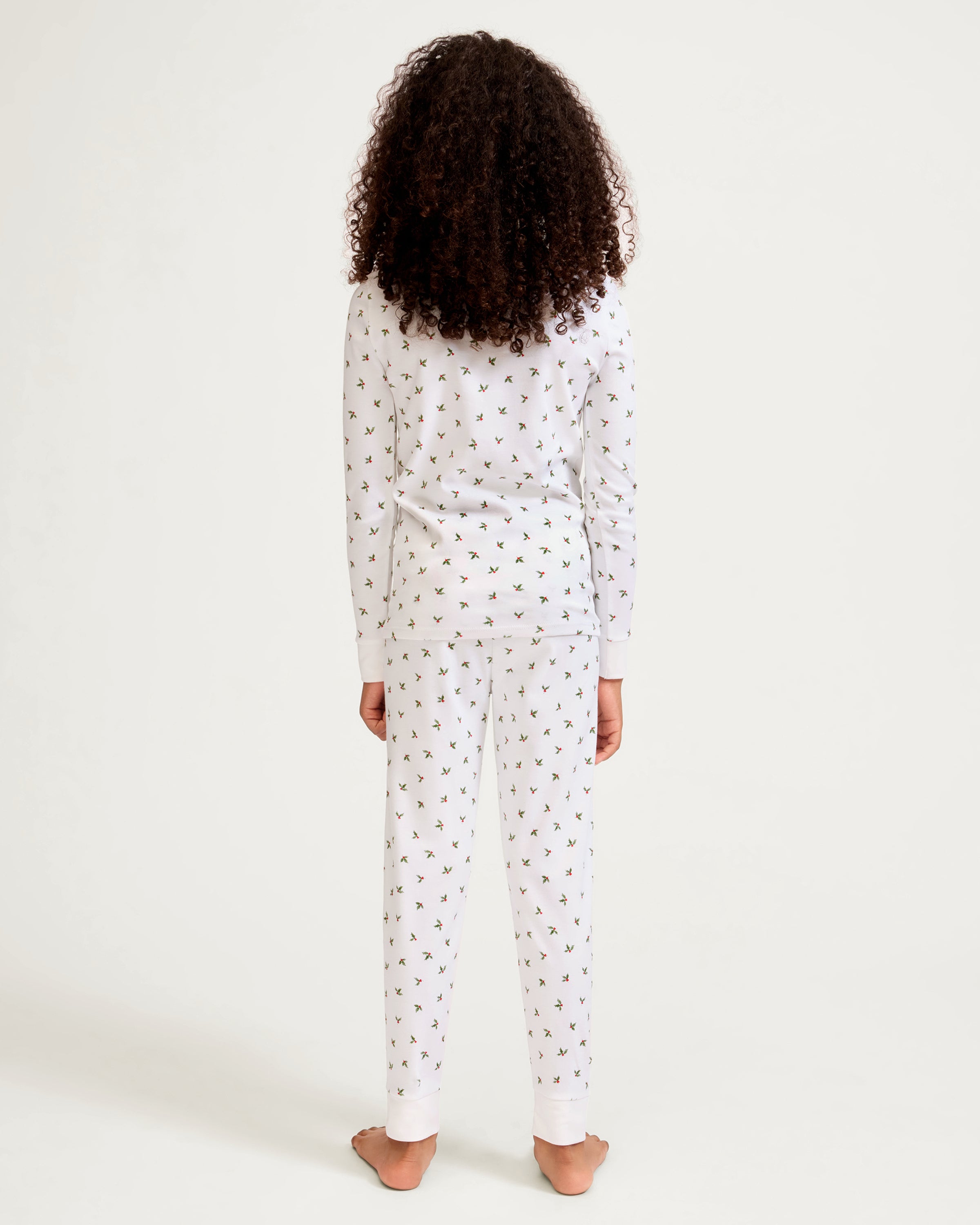 Kid's Pima Snug Fit Pajama Set in Mistletoe Moments