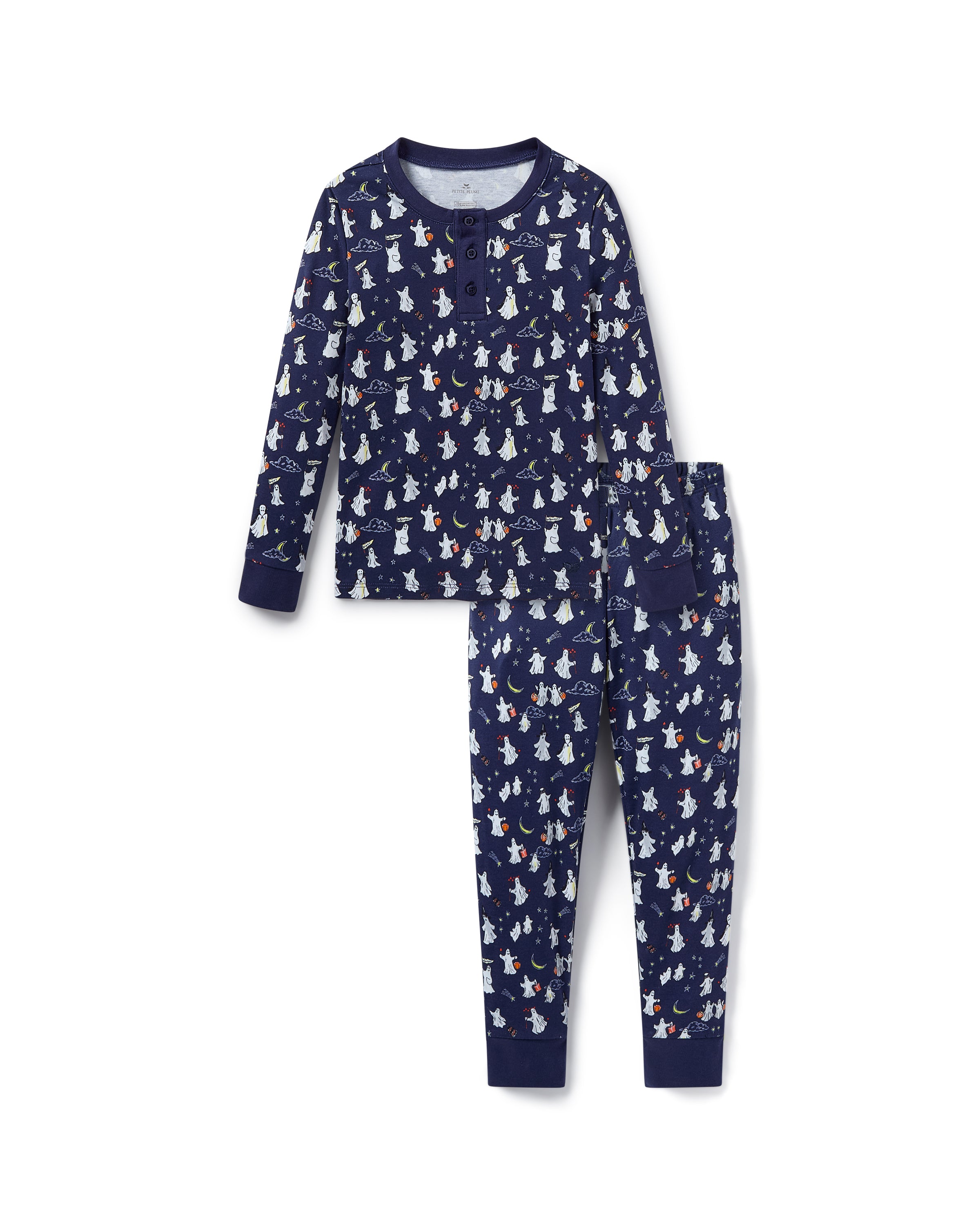 Kids Pima Snug Fit Pajama Set in Spooky Slumber
