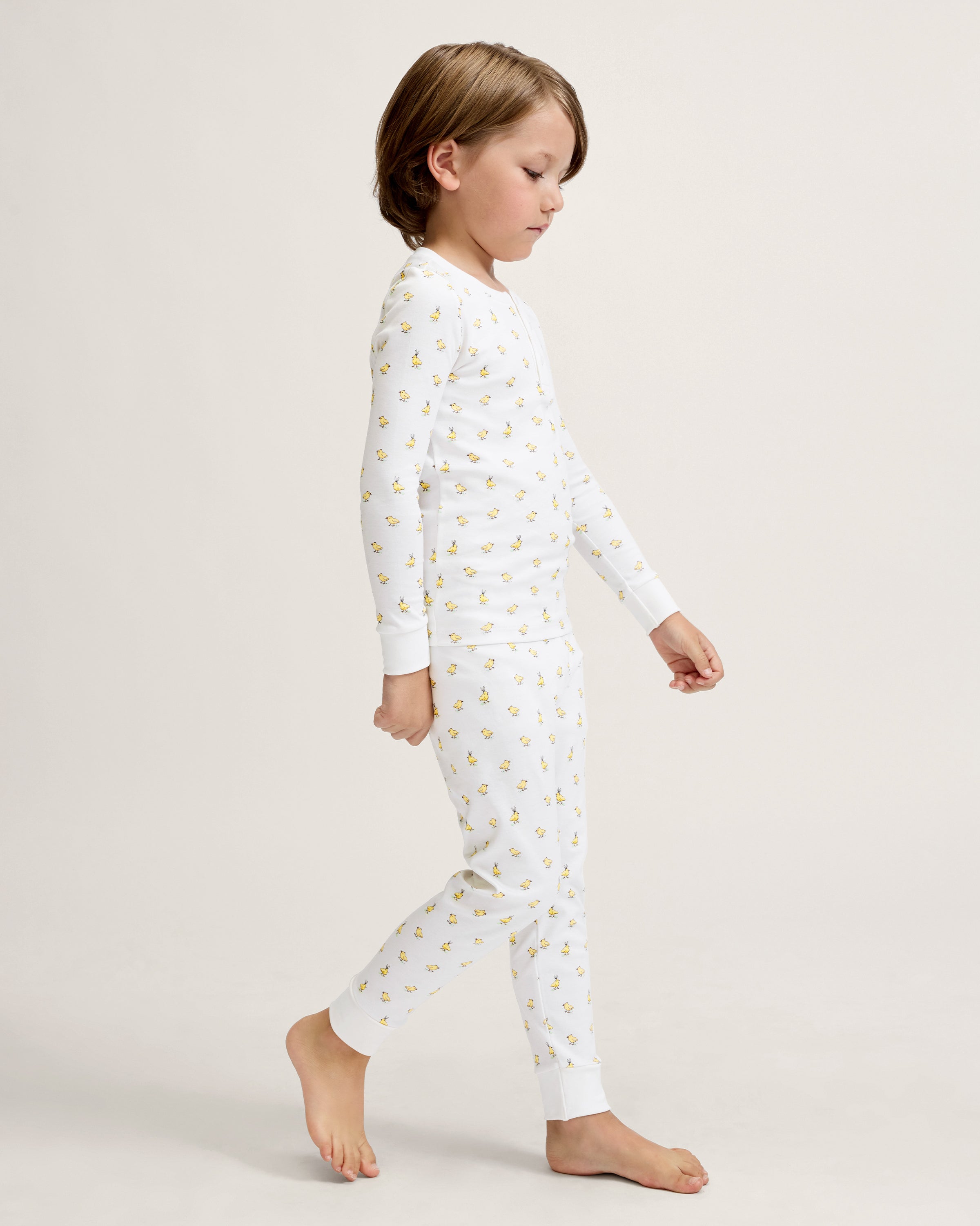 Kid's Pima Snug Fit Pajama Set in Très Chick