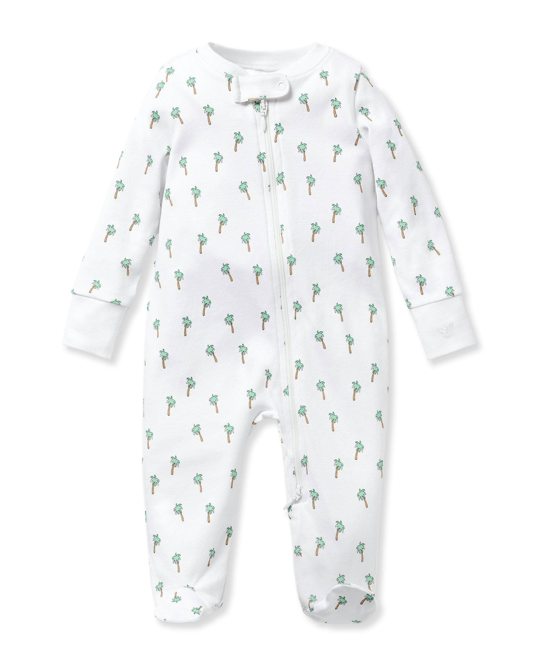 Baby's Pima Romper in La Mer in Palmier#Color_Palmier