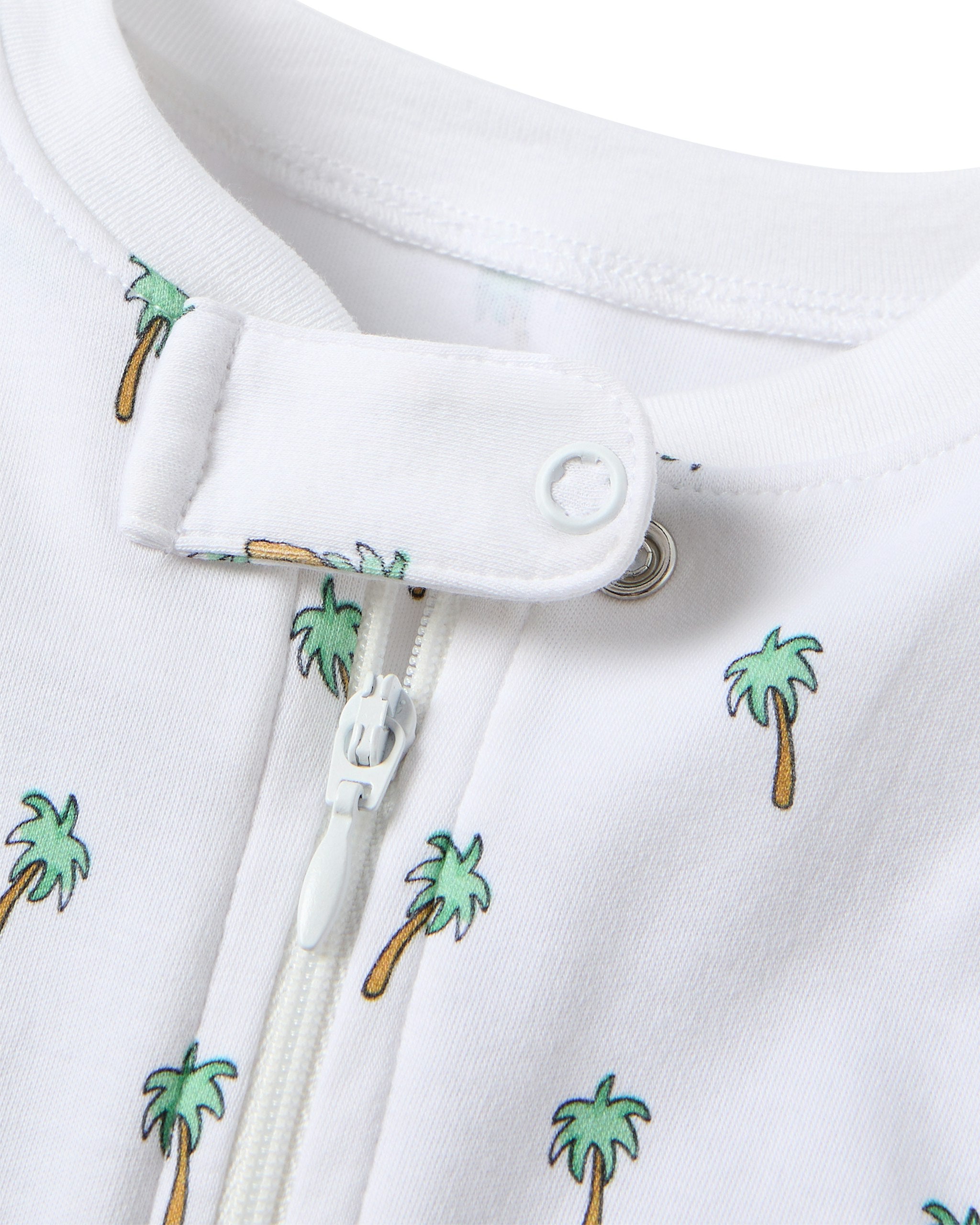 Baby's Pima Romper in La Mer in Palmier#Color_Palmier