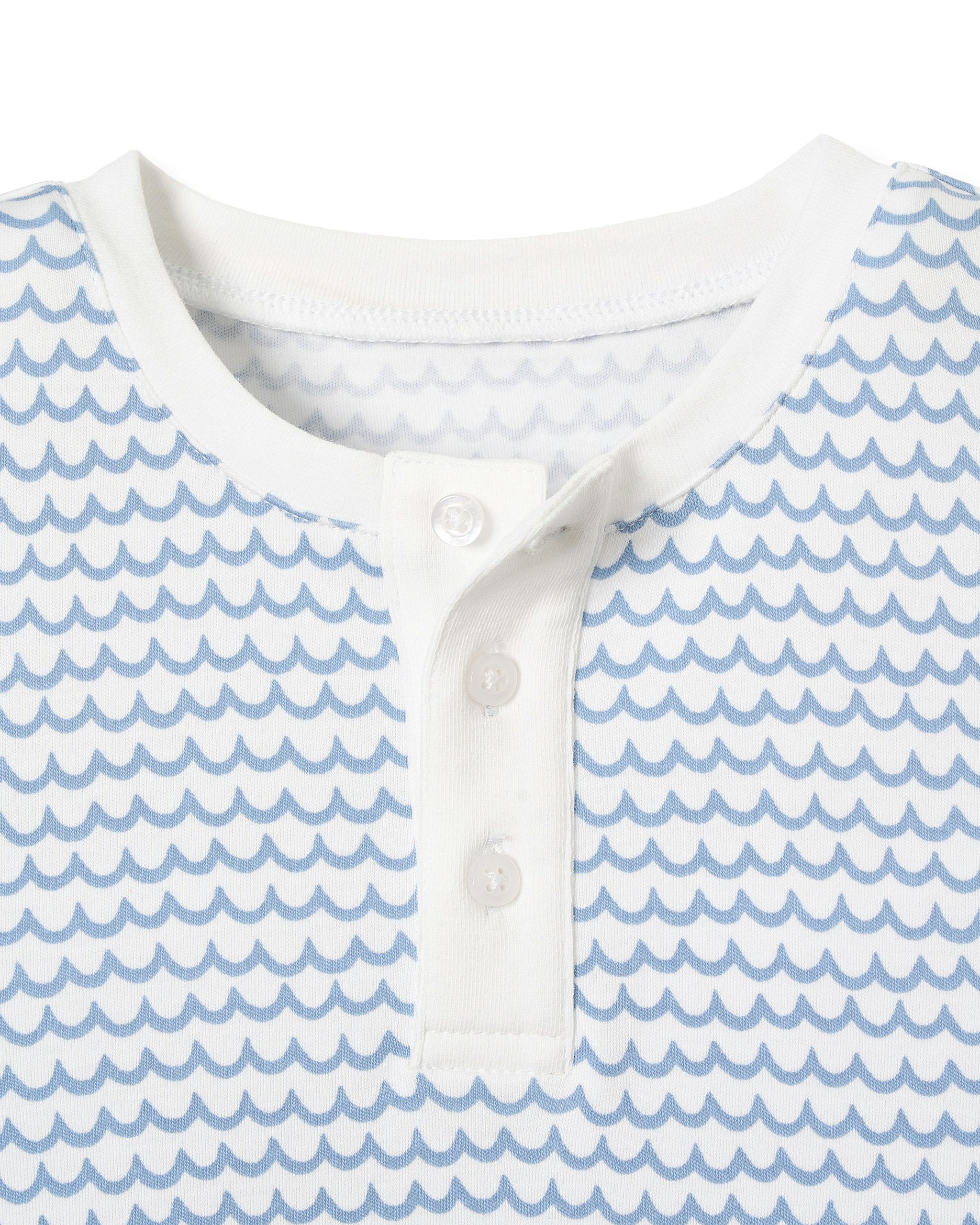 Kid's Pima Snug Fit Short Set in Bateau in La Mer#Color_La Mer