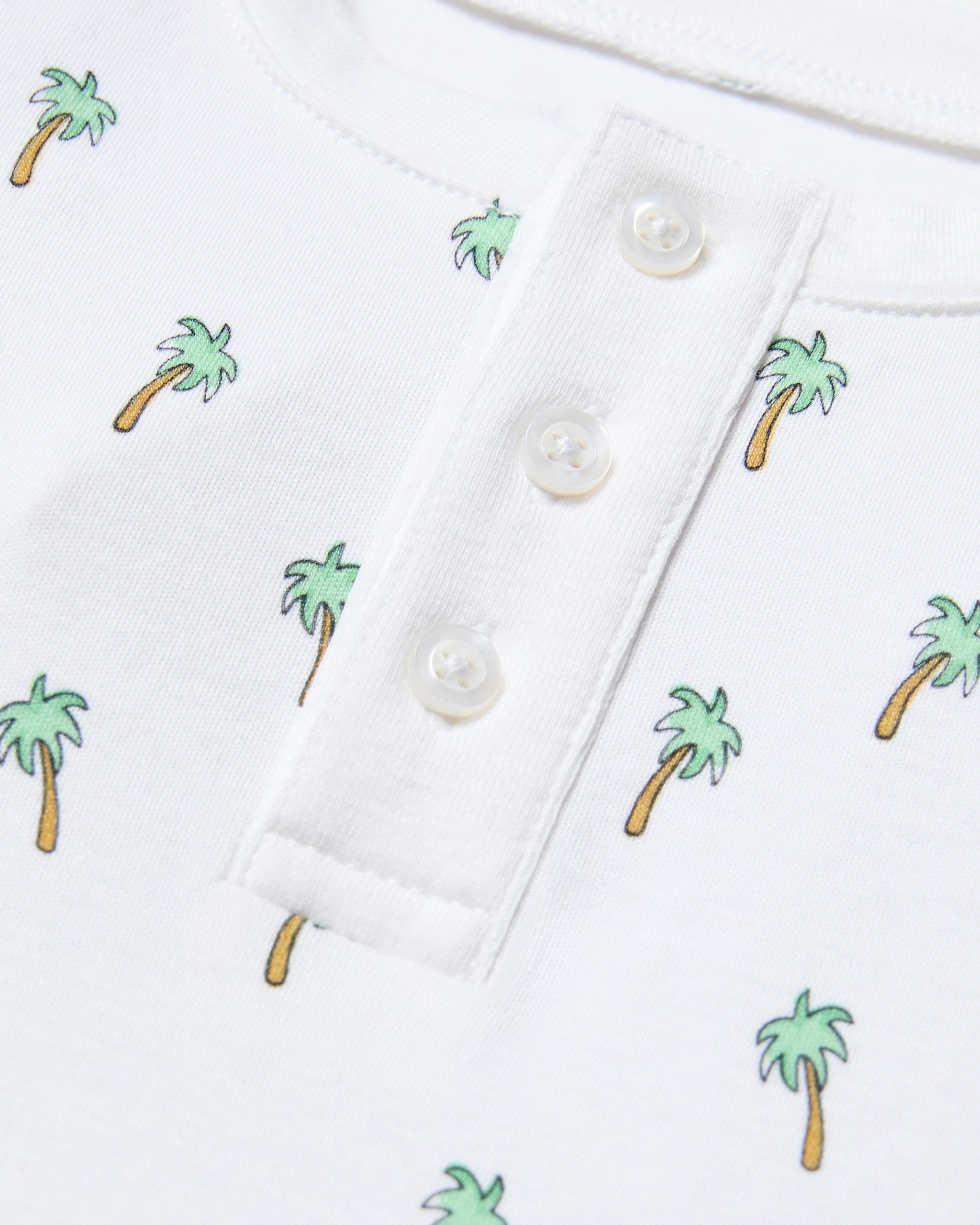 Kid's Pima Snug Fit Short Set in Cherry Orchard in Palmier#Color_Palmier