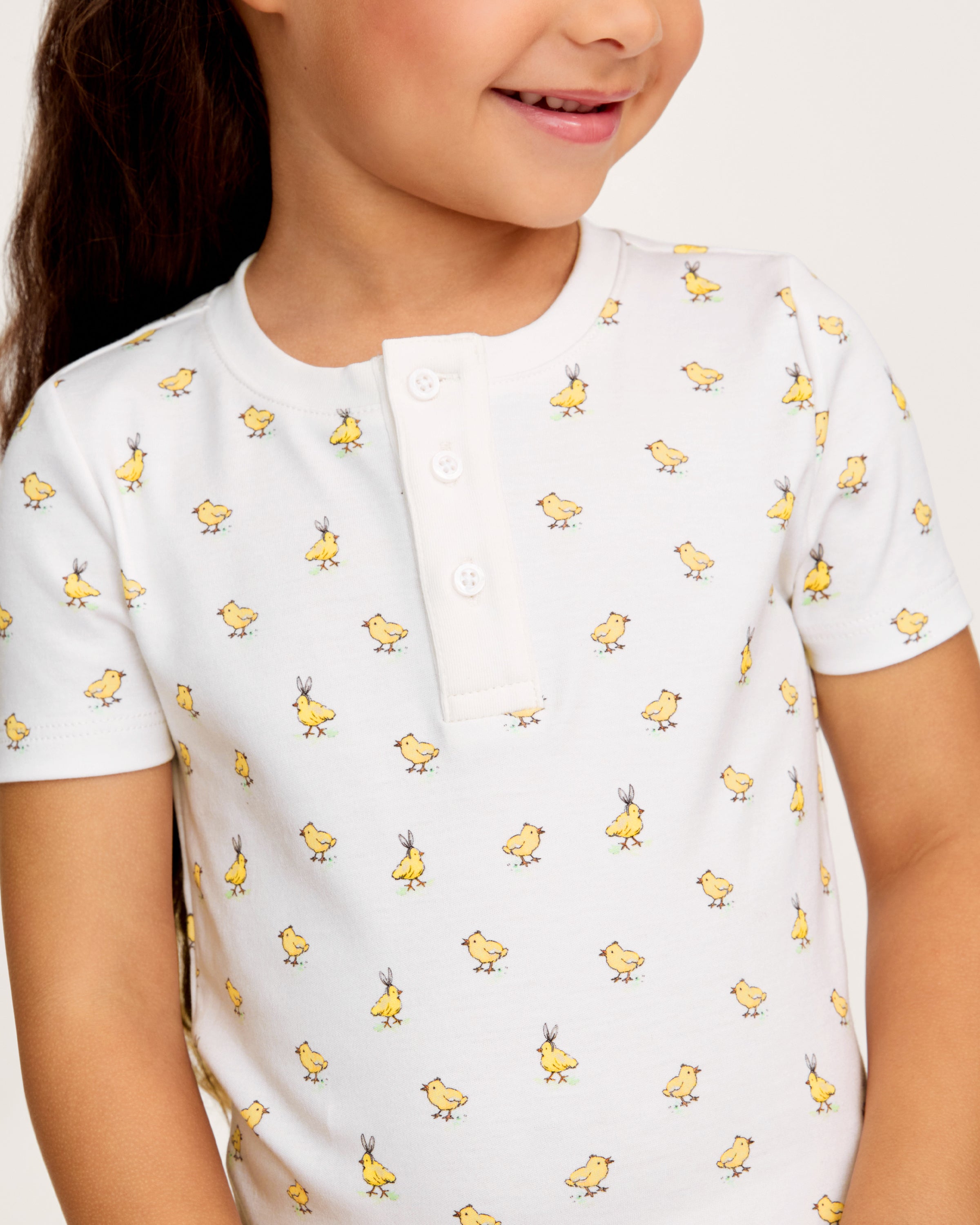 Kid's Pima Snug Fit Short Set in Très Chick