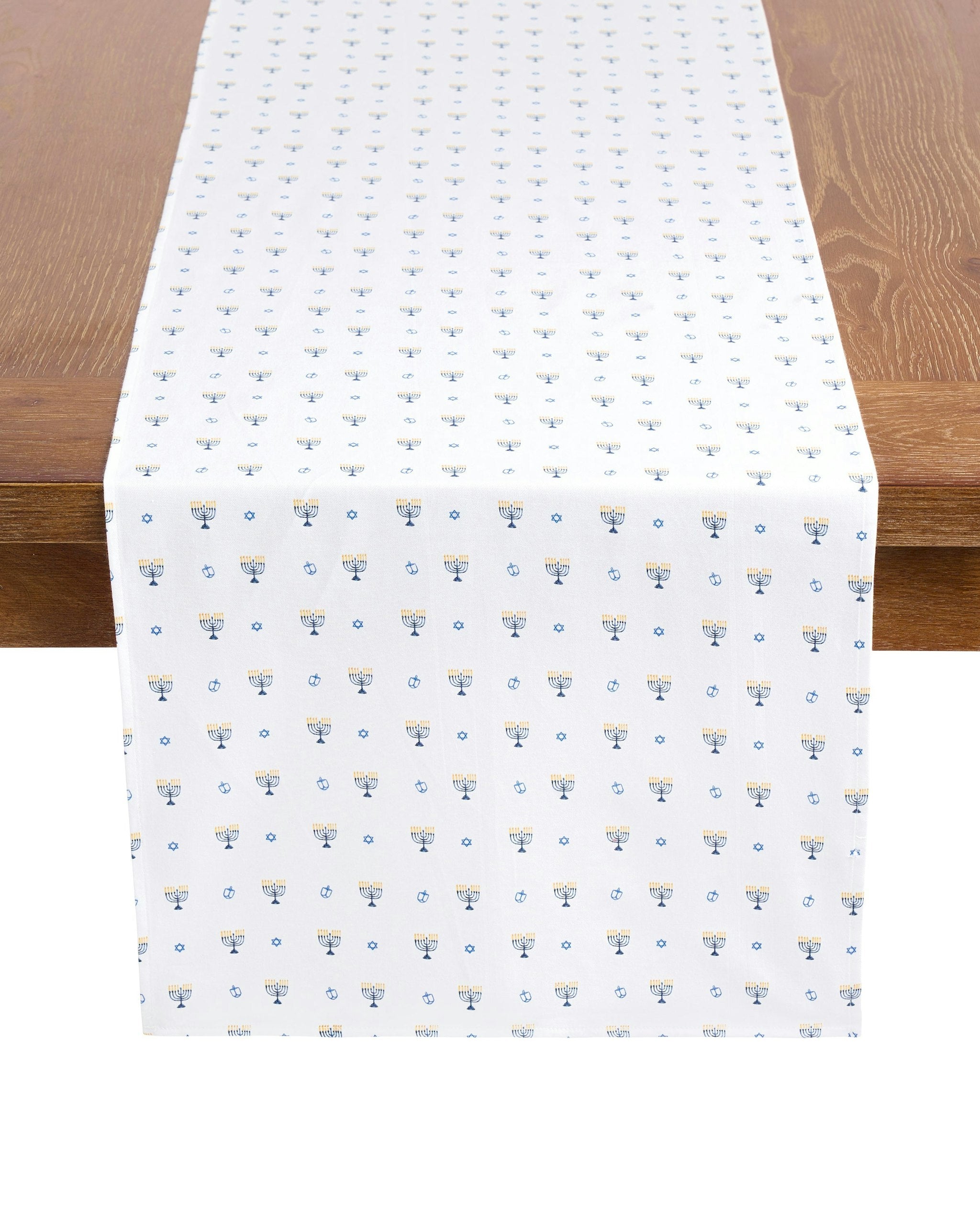Signature Twill Table Runner in Happy Hanukkah in Happy Hanukkah#Color_Happy Hanukkah