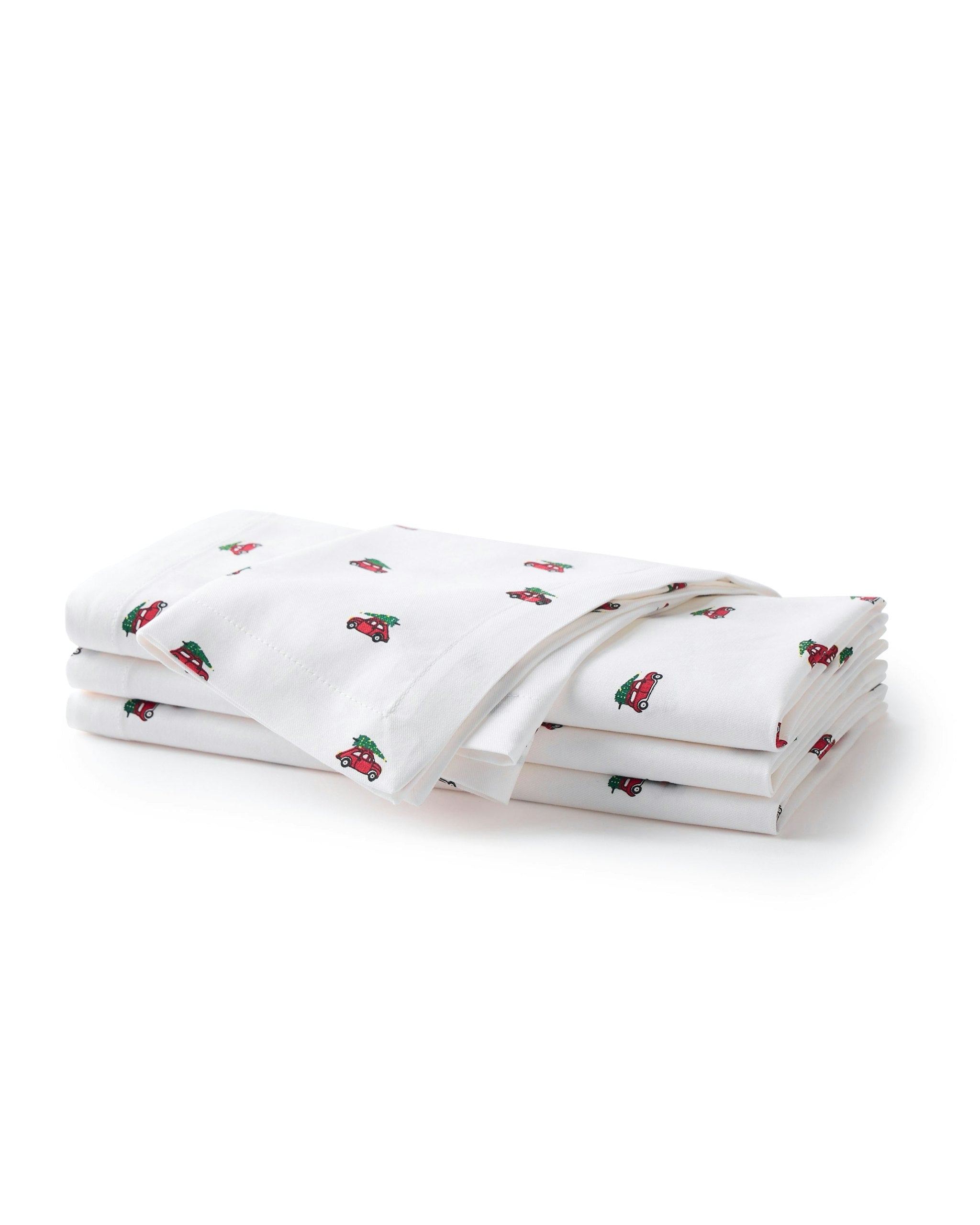 Signature Twill Napkins in Emerald Ticking in Holiday Journey#Color_Holiday Journey
