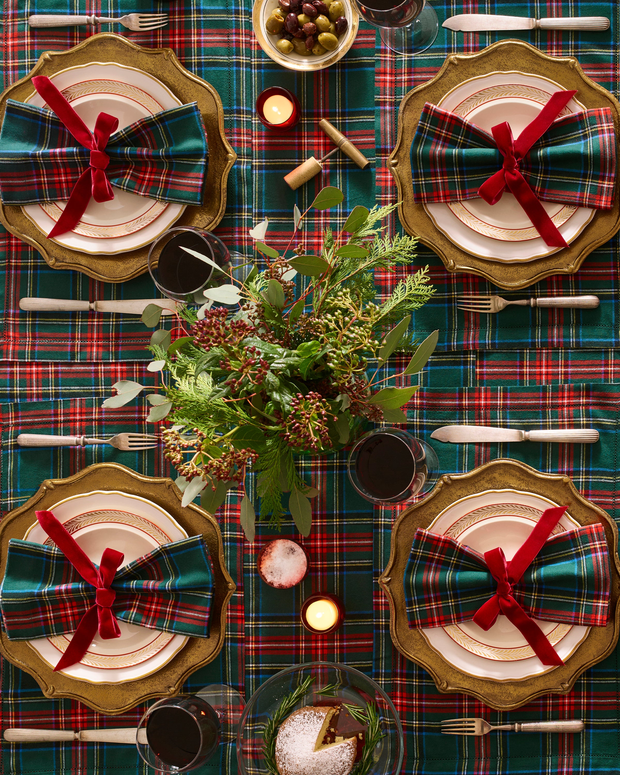 Table Linen Set in Kensington Tartan