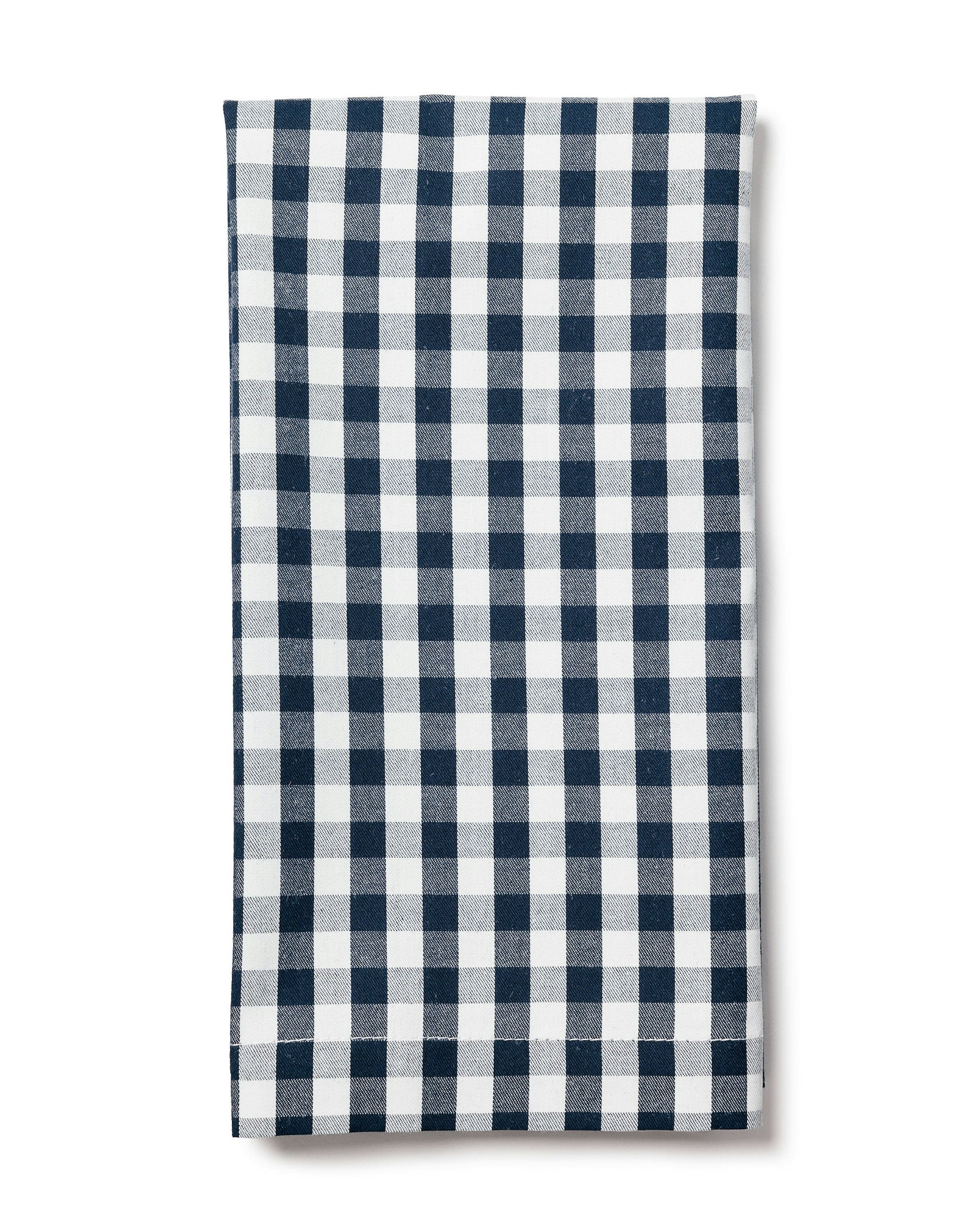 Signature Twill Napkins in Timeless Toile in Navy Gingham#Color_Navy Gingham
