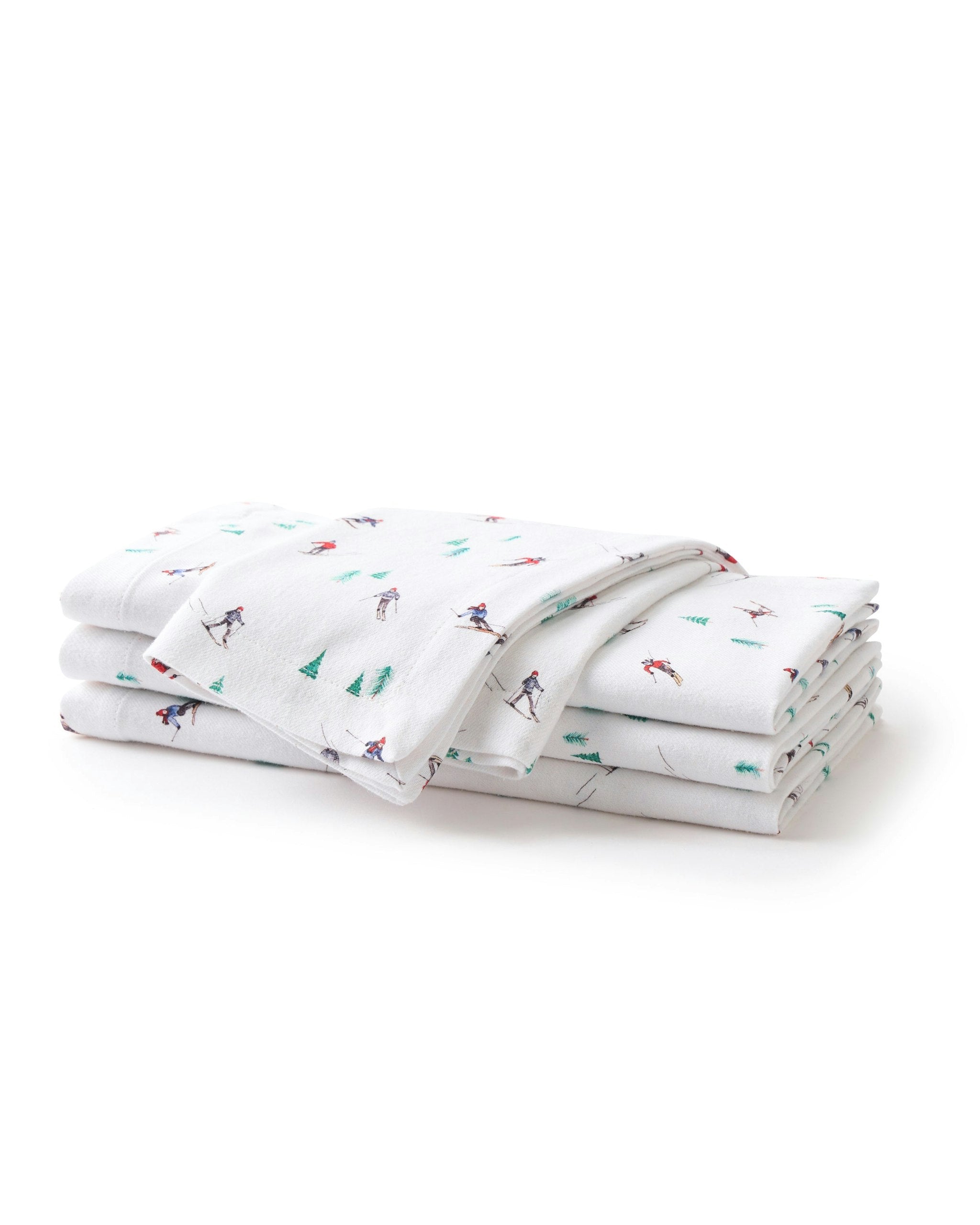 Signature Twill Napkins in Emerald Ticking in Après Ski#Color_Après Ski